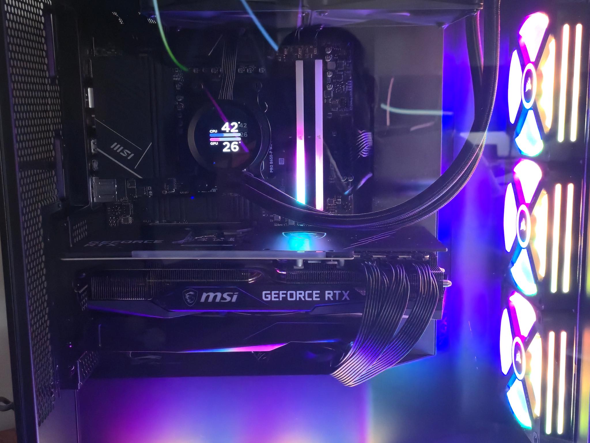 Super Clean 1440p Gaming Beast - Ryzen 5 9600x - RTX3080GamingXTrio OC - Corsair 32gig DDR5