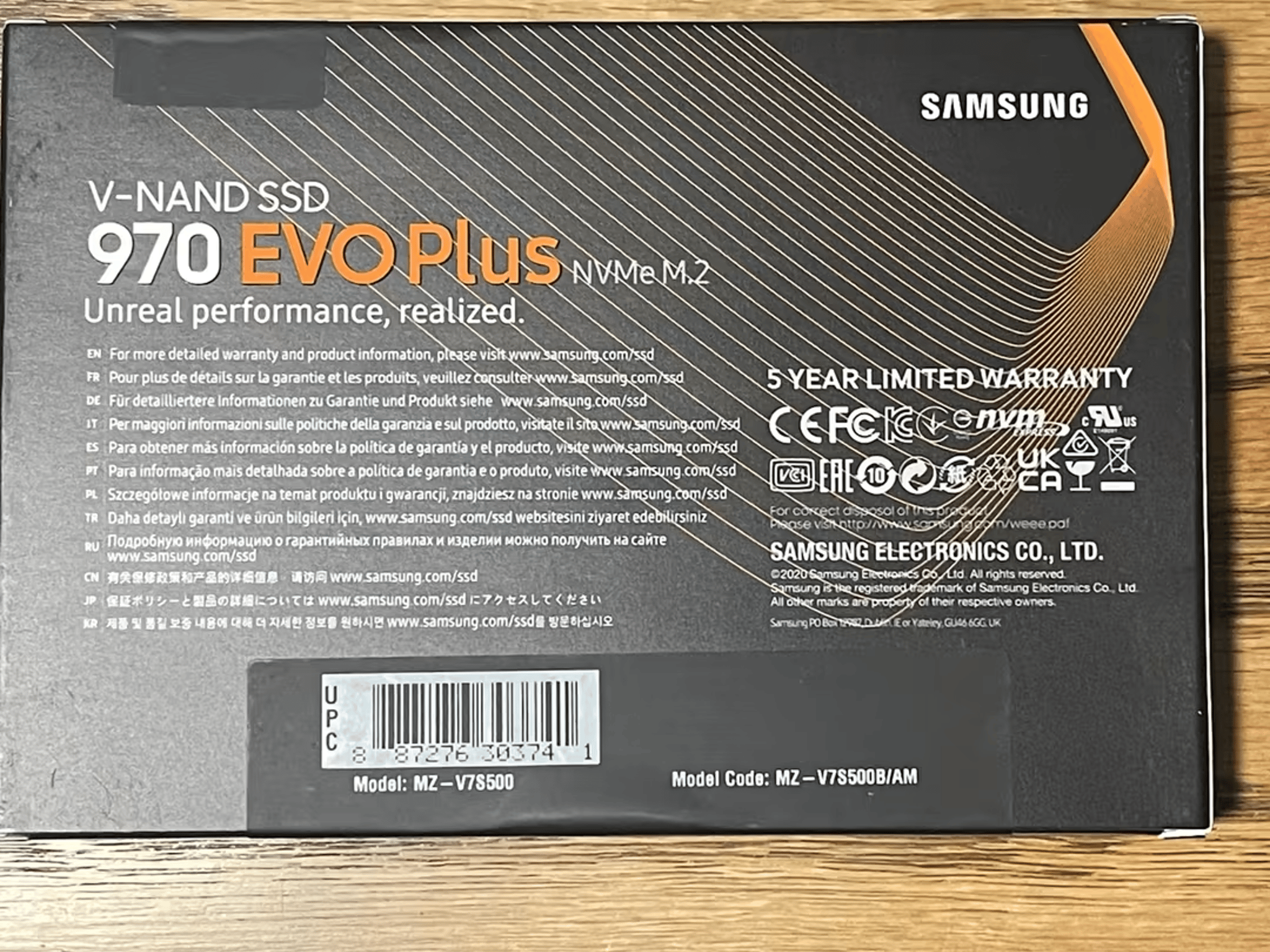 Samsung 970 EVO Plus 500GB NVME