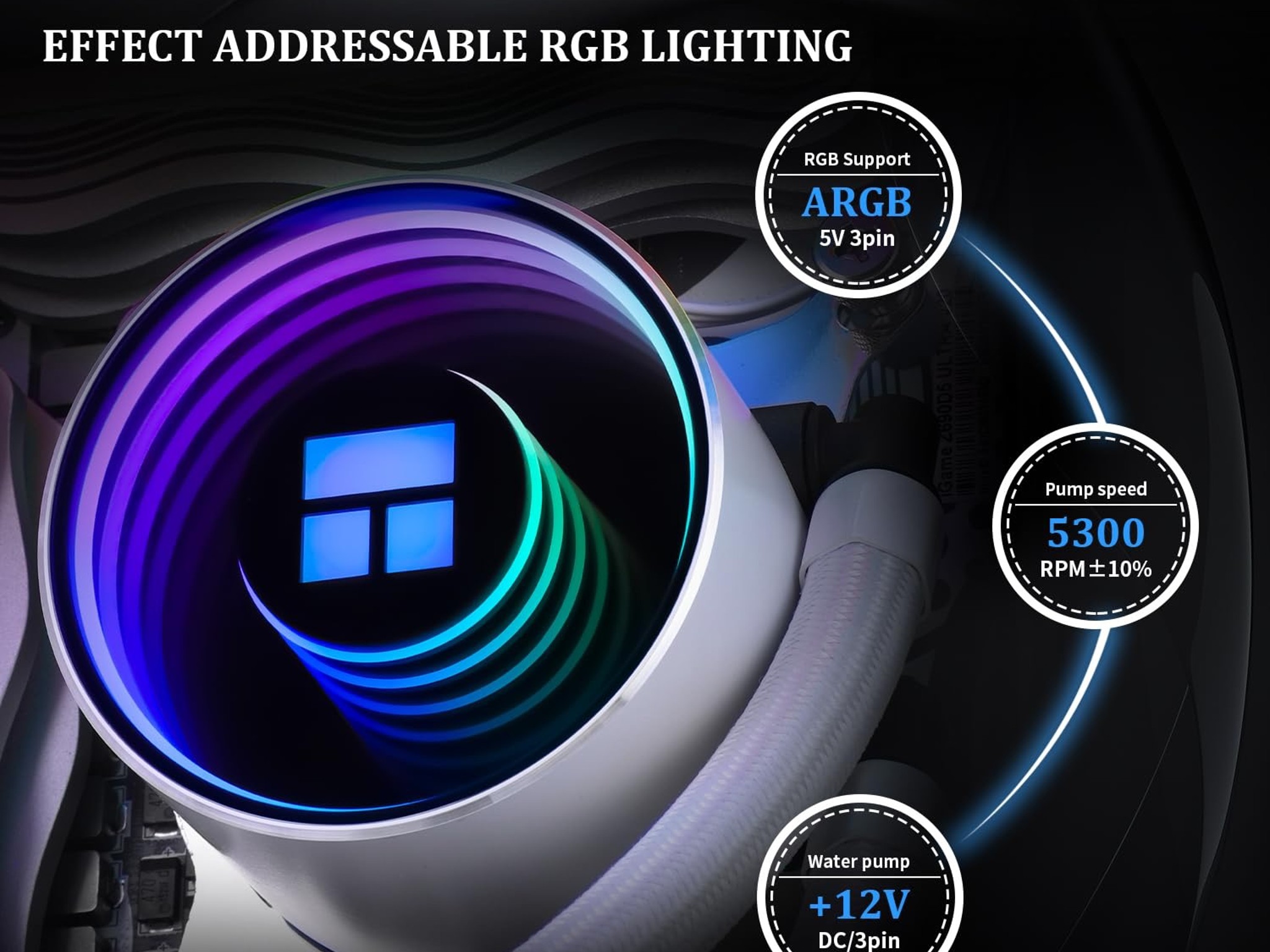 AIO Cooler Thermalright Frozen Notte 360 White ARGB