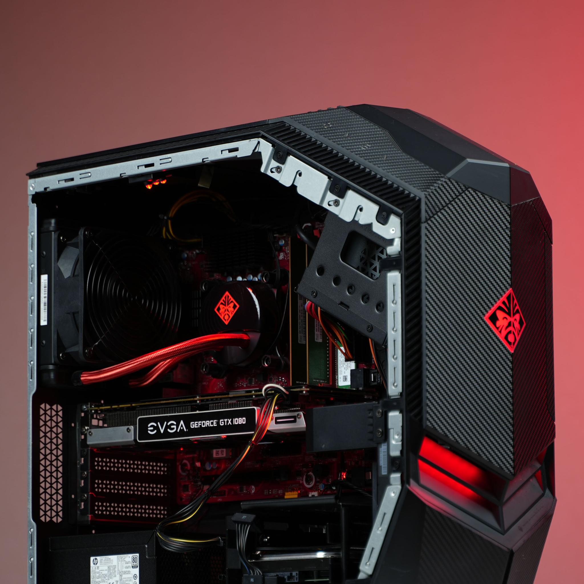 “Omenform 3” GTX 1080 Intel Core i7 8700K 16GB 1.3TB Windows 11 Gaming PC Powerhouse