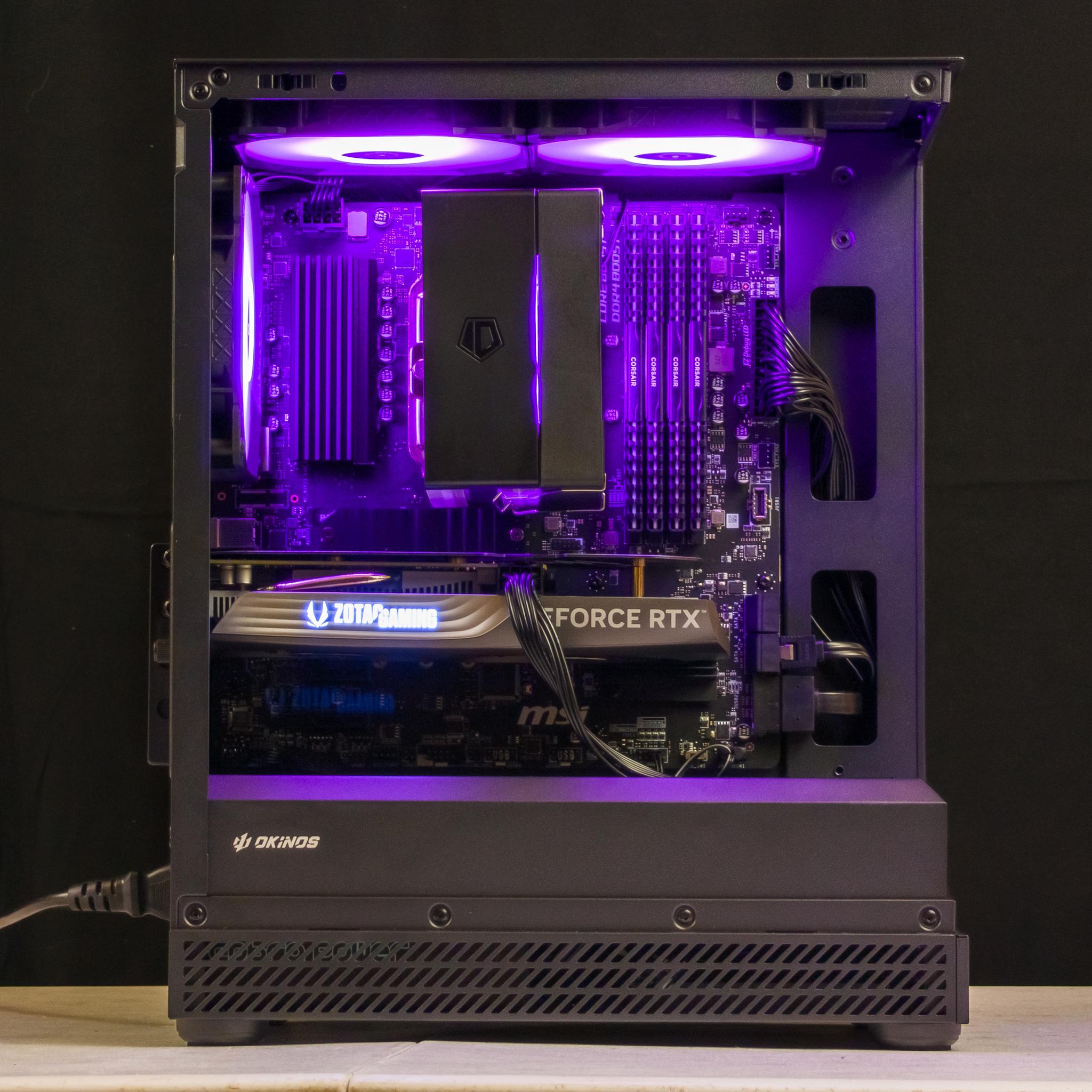 💜🖤 RTX 4060 / Ryzen 5 5500 / 16GB Gaming PC 🖤💜