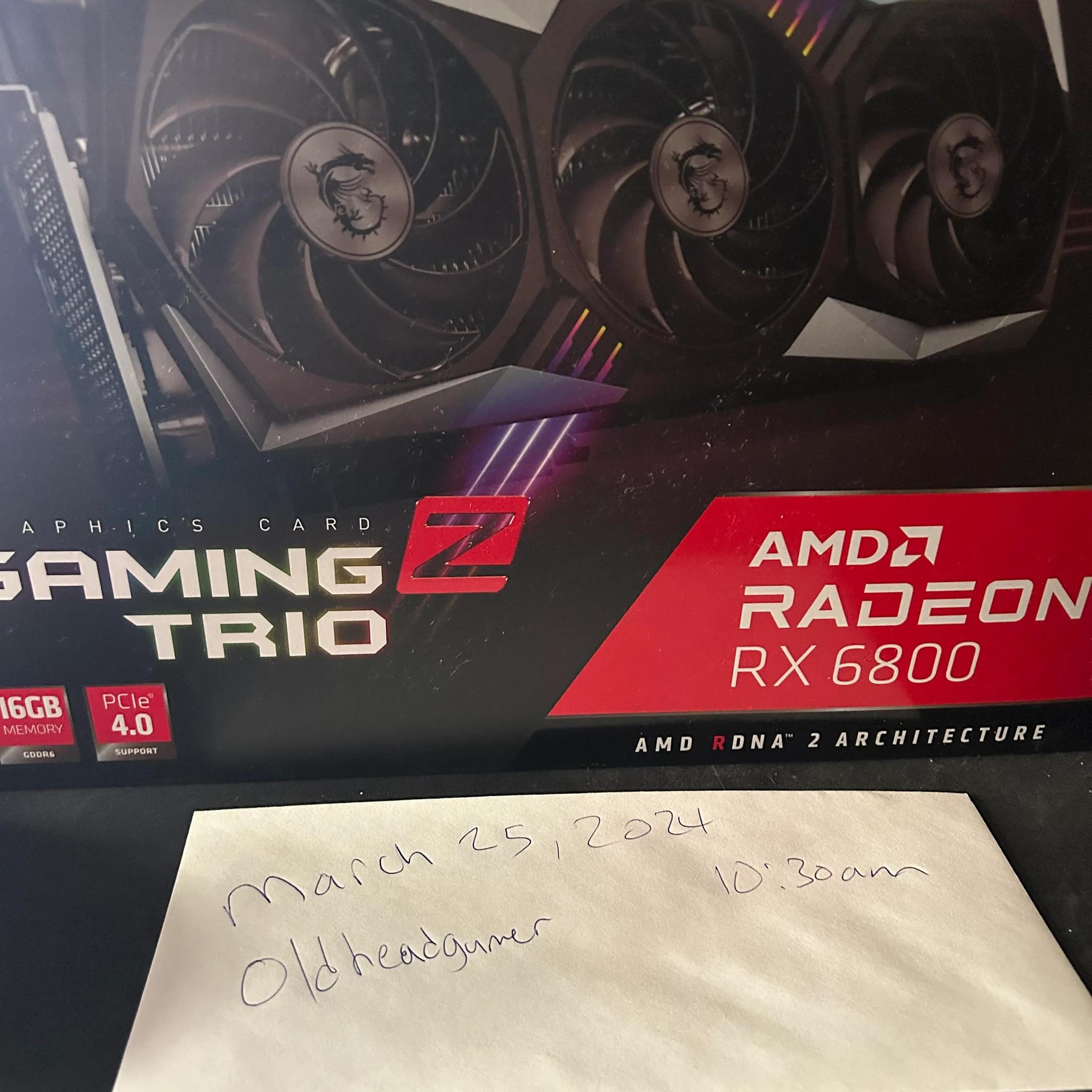 RX 6800 16gb