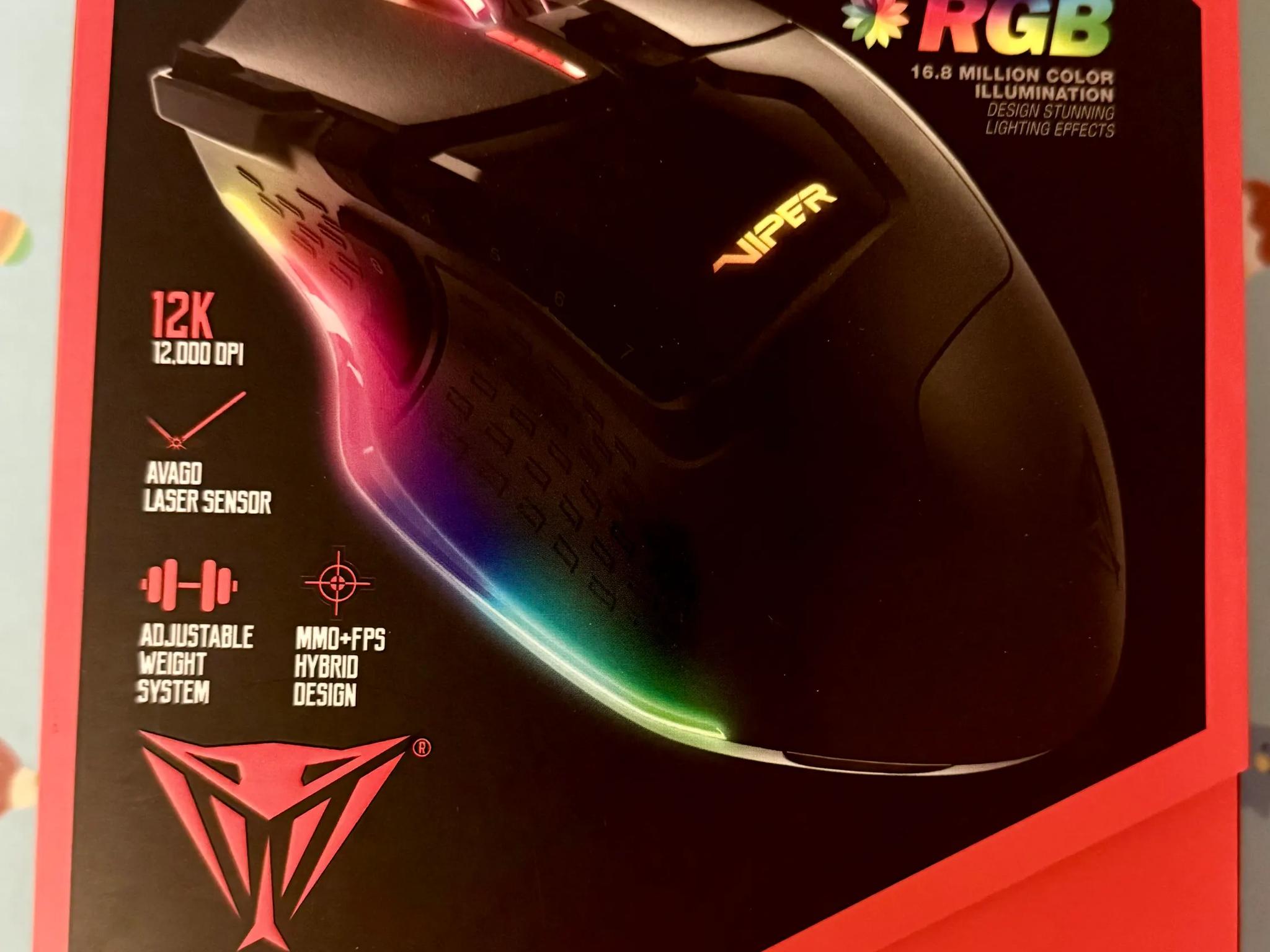 Patriot Viper Gaming V570 RGB Blackout Gaming Mouse