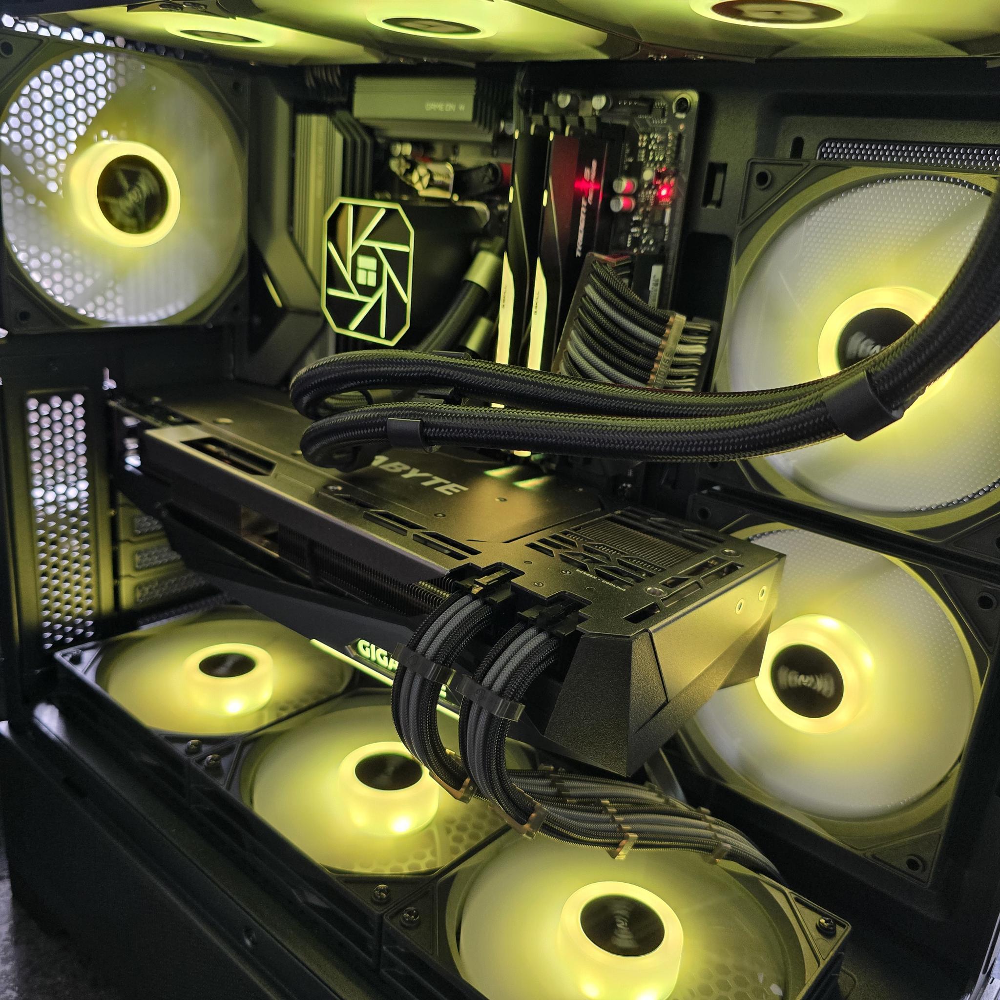 🟡⚫1440P CUSTOM PC | RTX 3080 | RYZEN 5 9600X | B850 MB | OKINOS AQUA 7 CASE⚫🟡