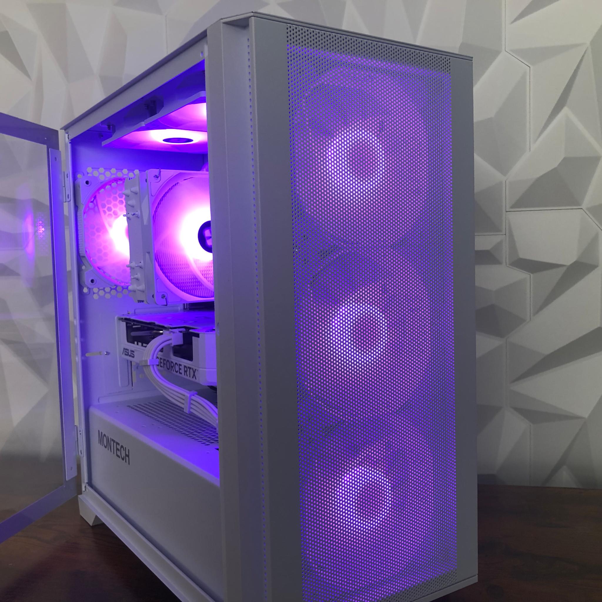 WHITEOUT AMD RYZEN 7 5700x & RTX 4060 GAMING PC!