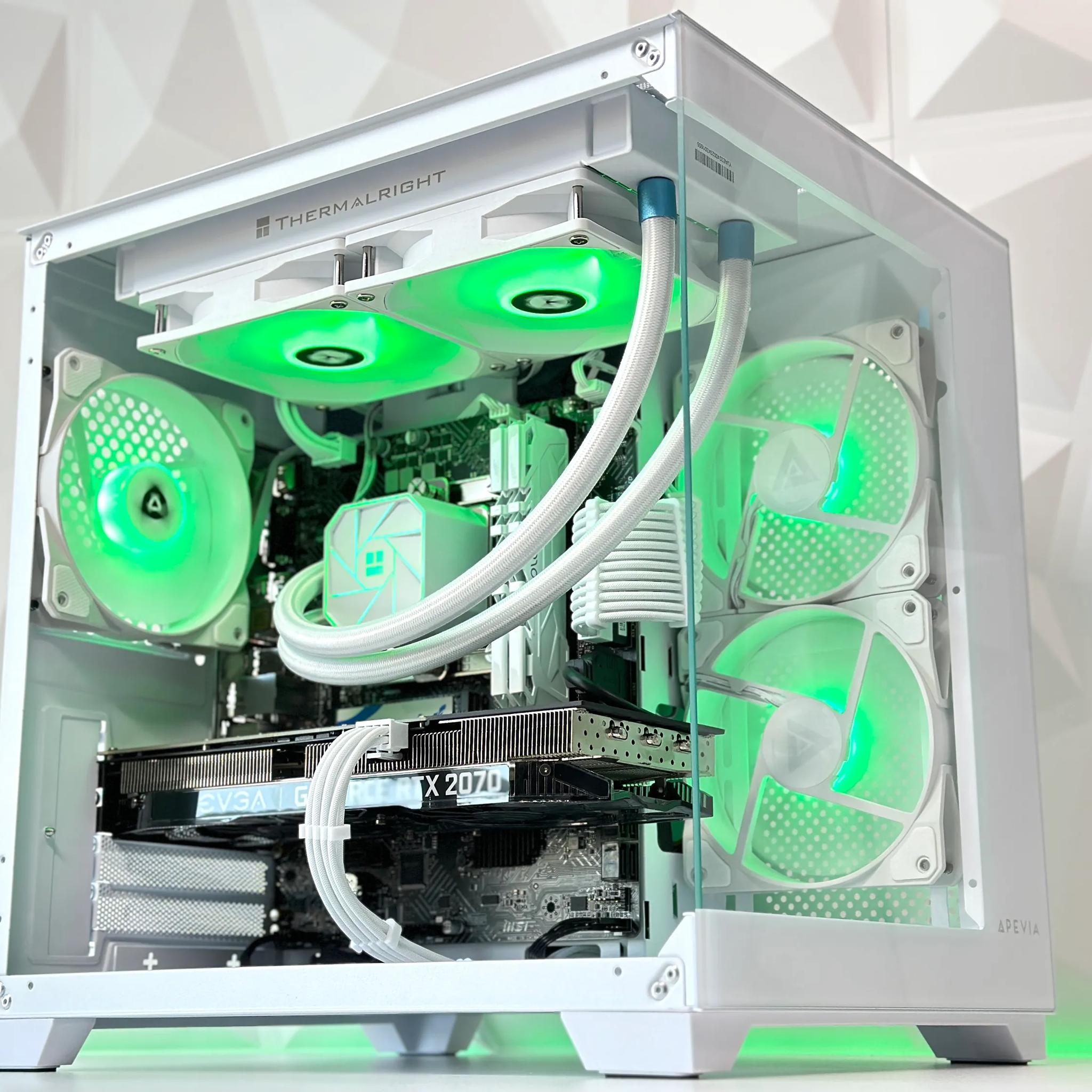 🐻‍❄️⛰️||Liquid Cooled Gaming PC❄️Nvidia RTX 2070 8GB❄️AMD Ryzen 5 3500X❄️16GB DDR4❄️512GB NVME