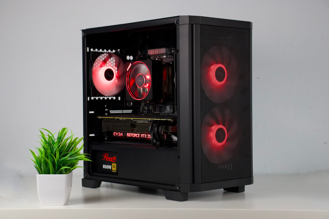 ♠️♥️ Black Gaming PC – RTX 2070 Super, Ryzen 5 3600, 16GB RAM