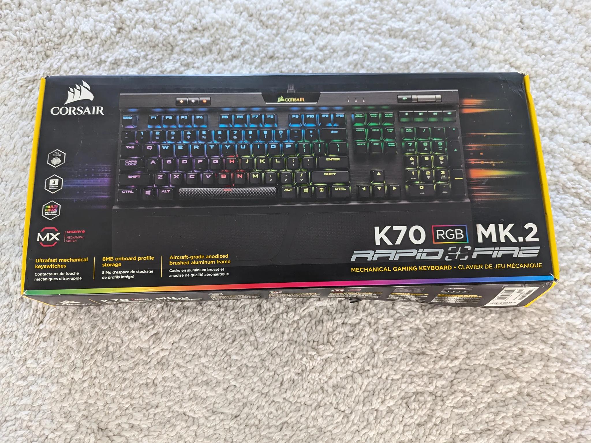 Corsair K70 RGB MK.2 Mechanical Gaming Keyboard