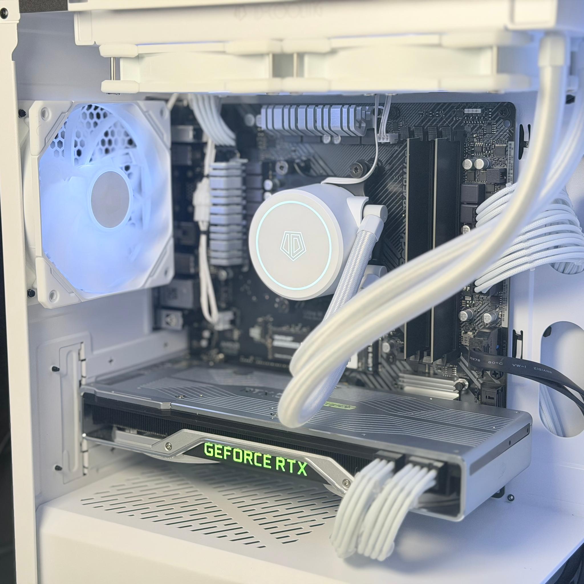 ⚪️ White RTX 2070 Super Gaming PC | Liquid Cooled