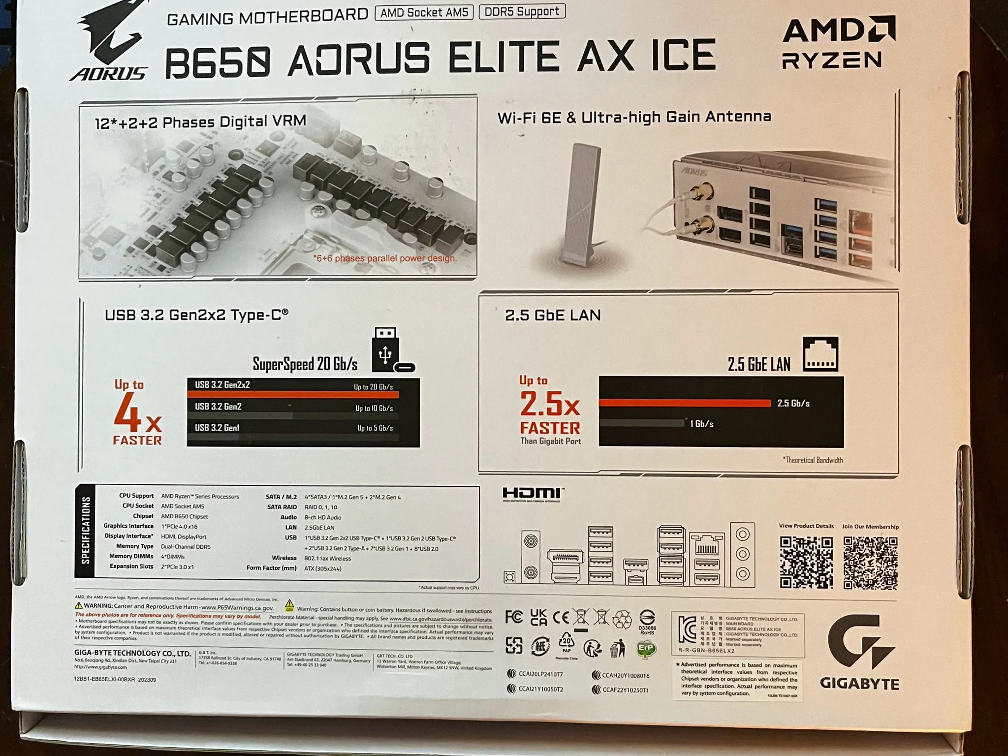 Gigabyte B650 Aorus Elite AX Ice