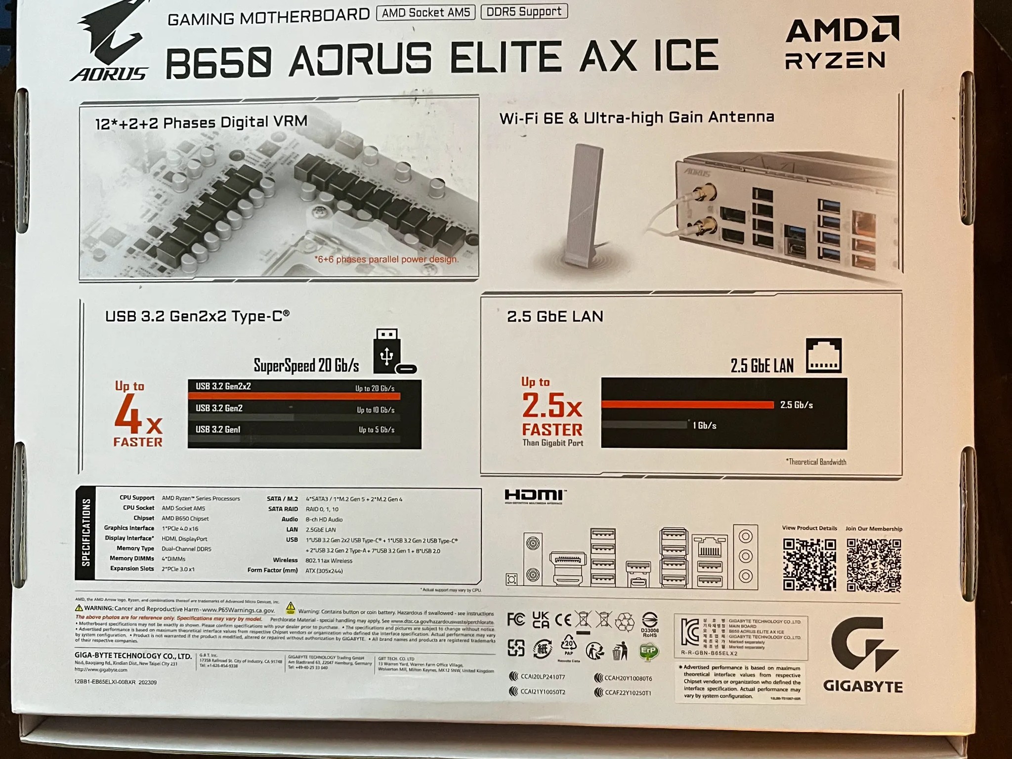 Gigabyte B650 Aorus Elite AX Ice