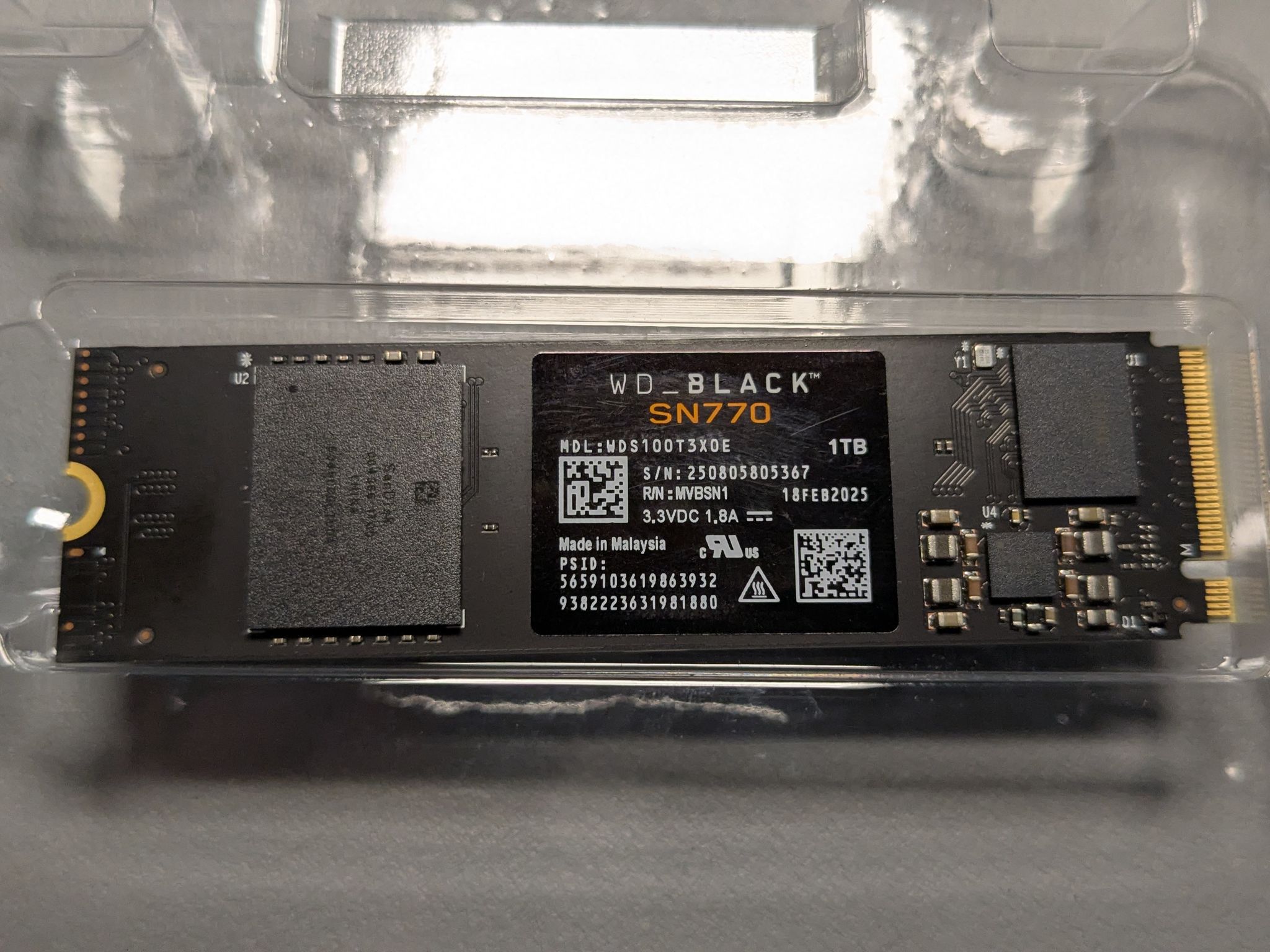 Western Digital WD Black SN770 NVMe SSD 1TB