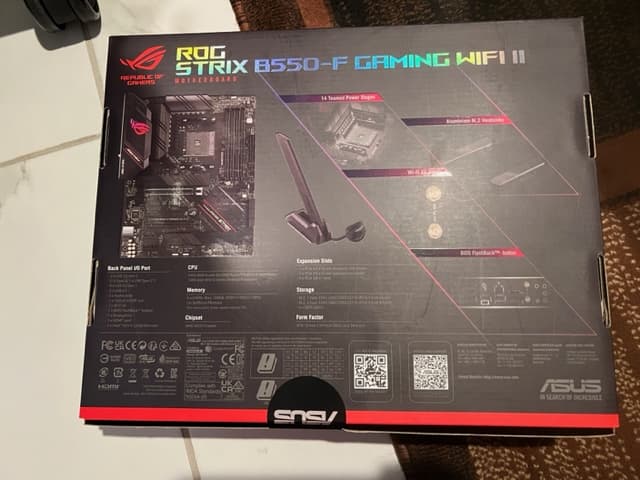 ASUS B550-F ROG Strix Gaming WiFi II AMD AM4 ATX Motherboard