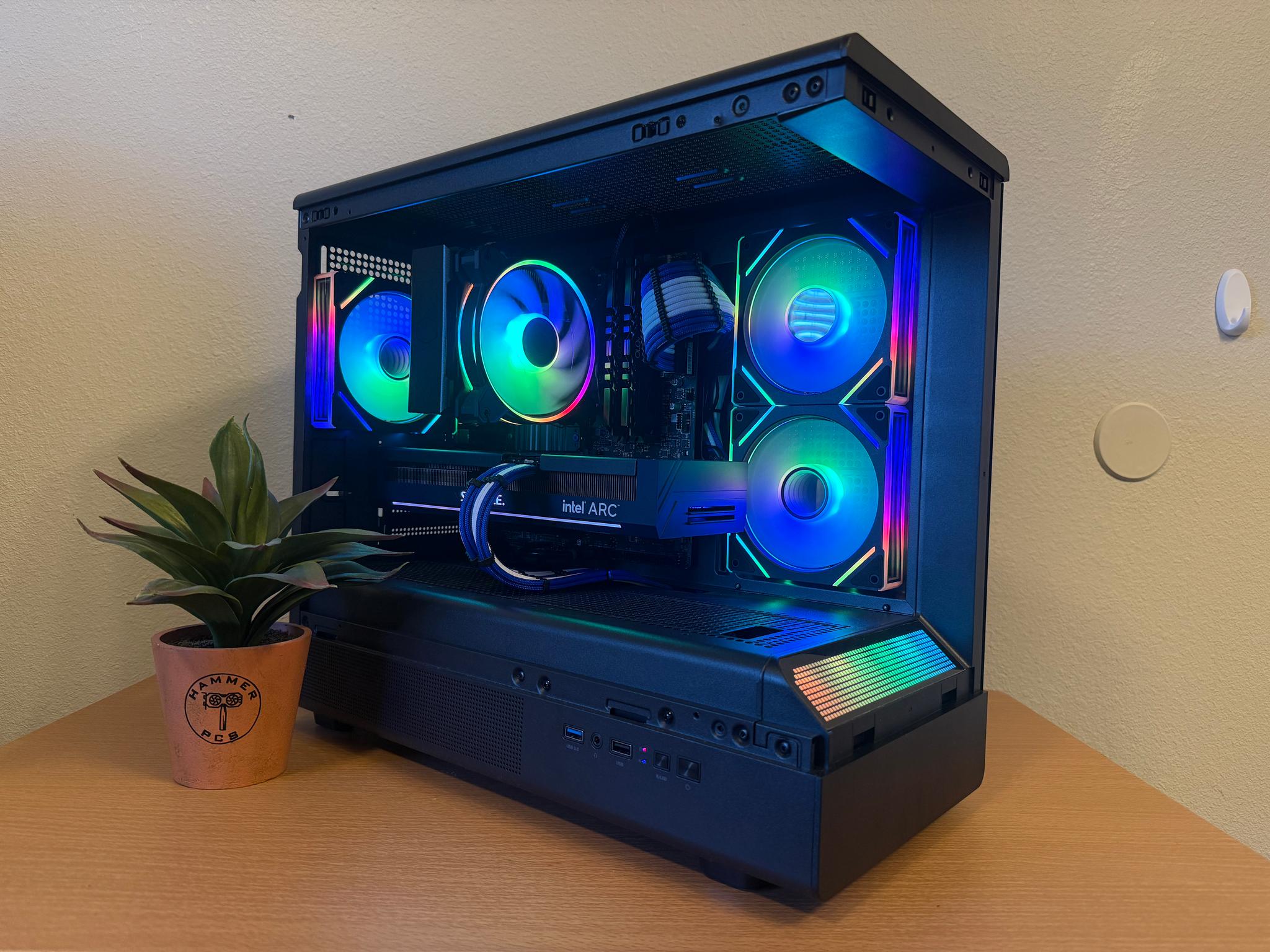 🌀Custom Blue/RGB Gaming/Streaming Computer🌀| Arc A770 16gb, Ryzen 5, Windows 11 |