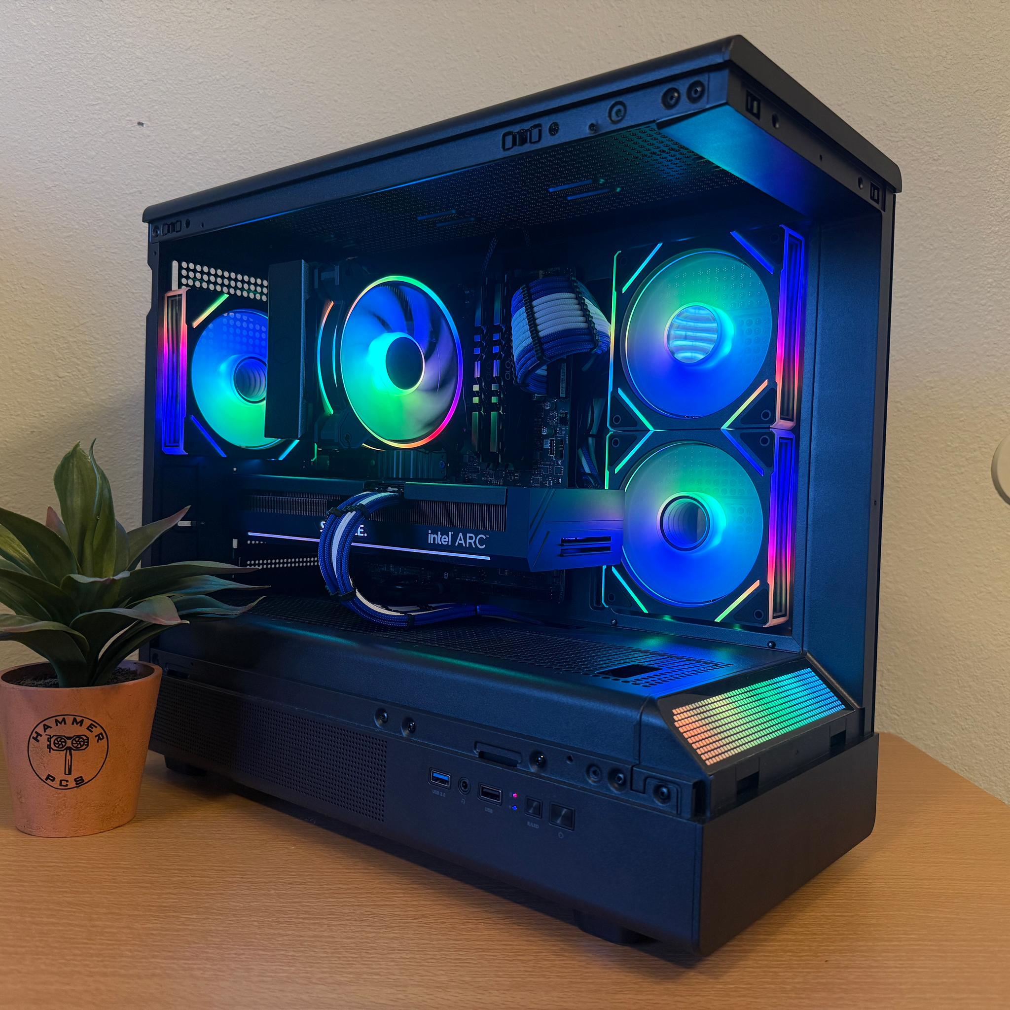 🌀Custom Blue/RGB Gaming/Streaming Computer🌀| Arc A770 16gb, Ryzen 5, Windows 11 |