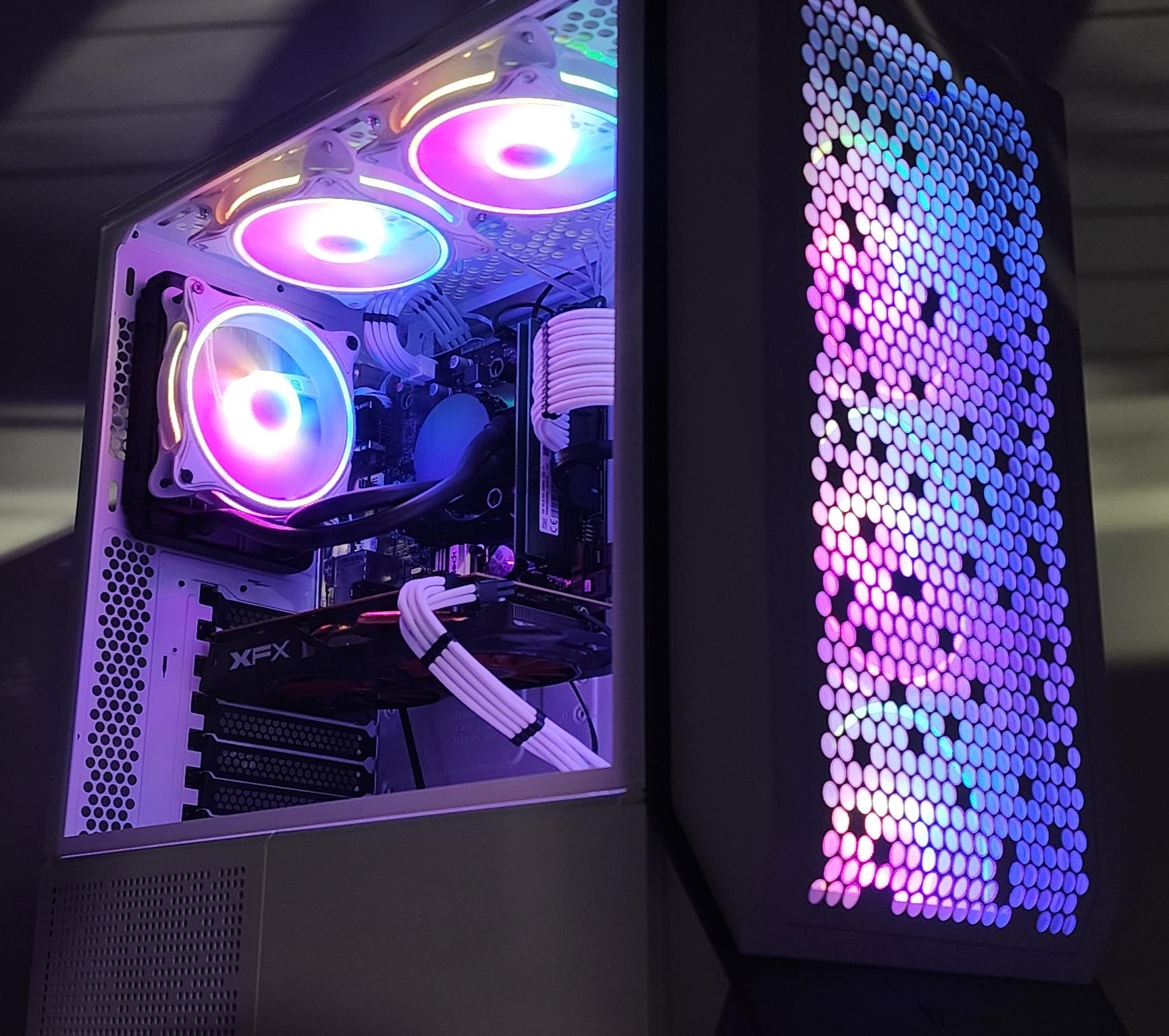 Gaming PC i3-9100F 8GB RAM 128GB SSD + 500GB HDD RX 470 8GB Windows 11 Computer