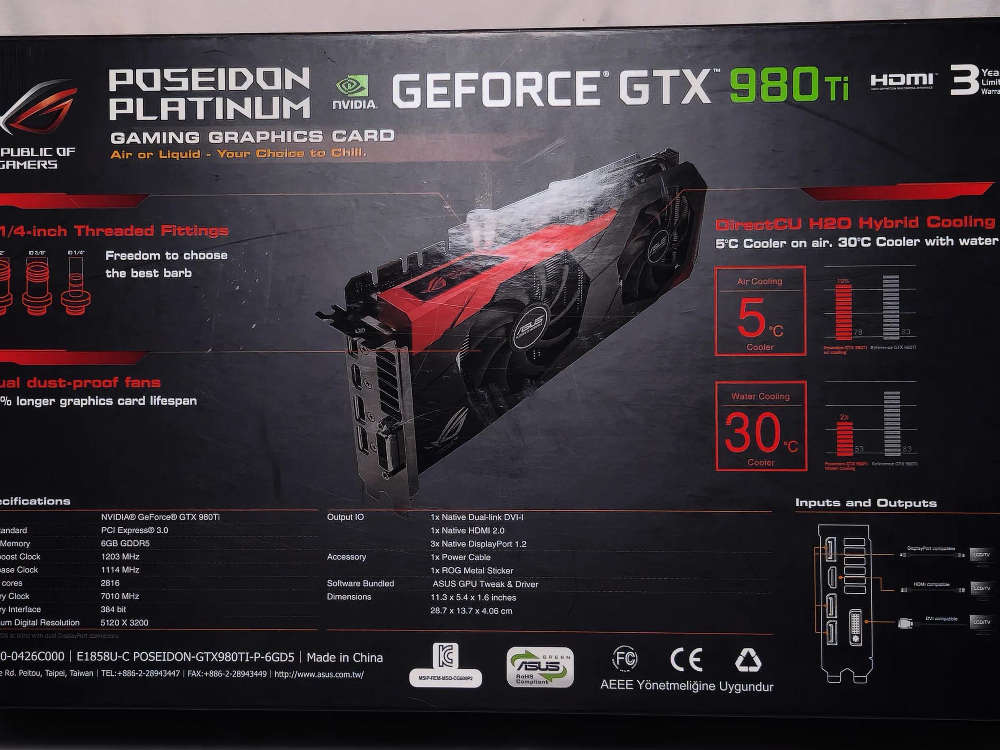 ASUS ROG POSEIDON GTX 980ti Platinum
