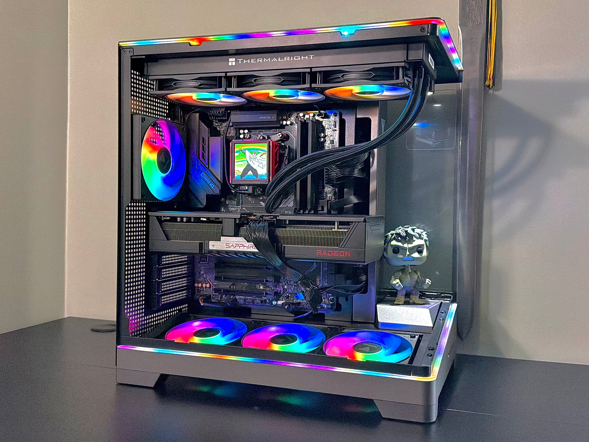 Insane 7800X3D | 9070XT | 48GB DDR5 | 2TB M.2 | LCD Screen AIO Cooler Gaming PC