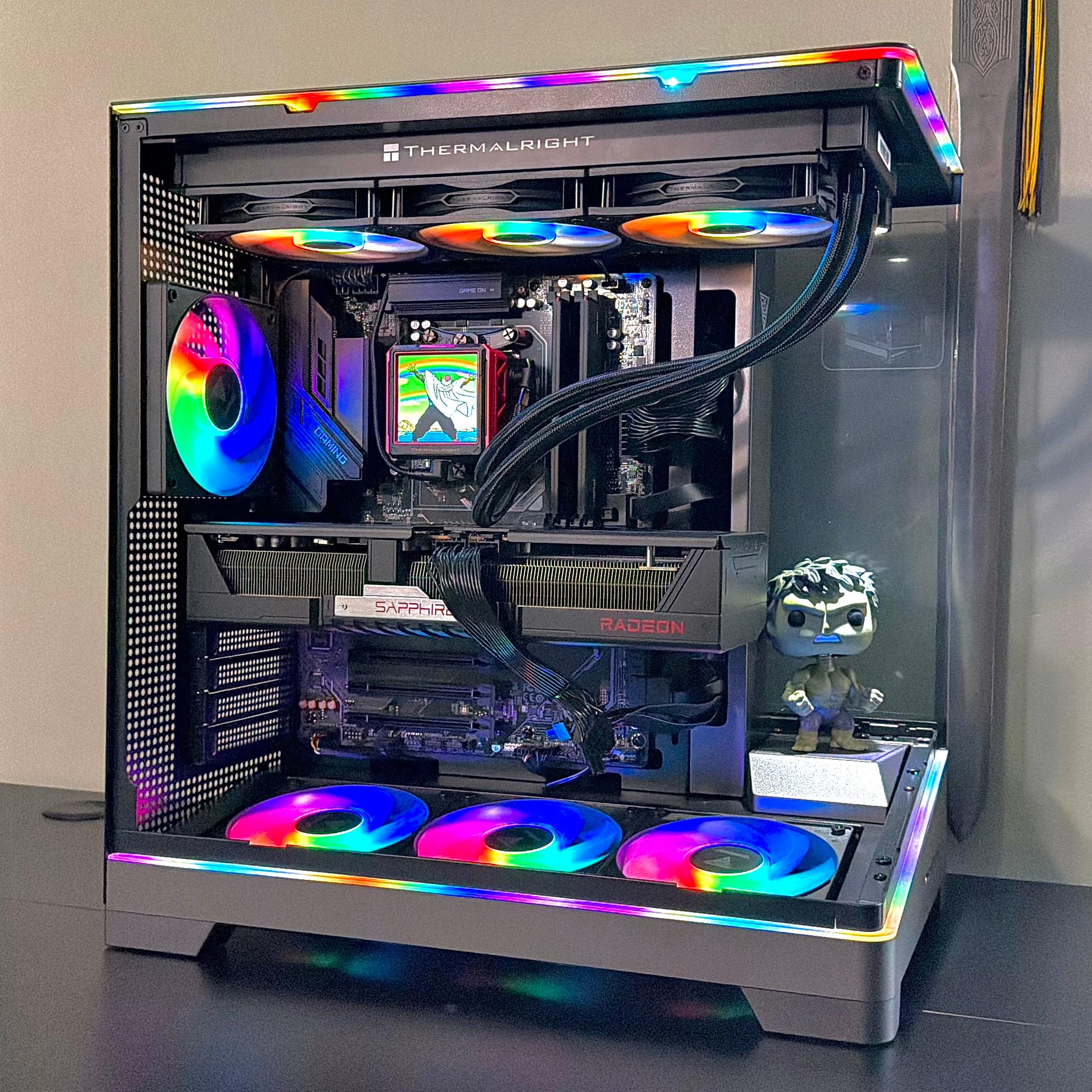 Insane 7800X3D | 9070XT | 48GB DDR5 | 2TB M.2 | LCD Screen AIO Cooler Gaming PC