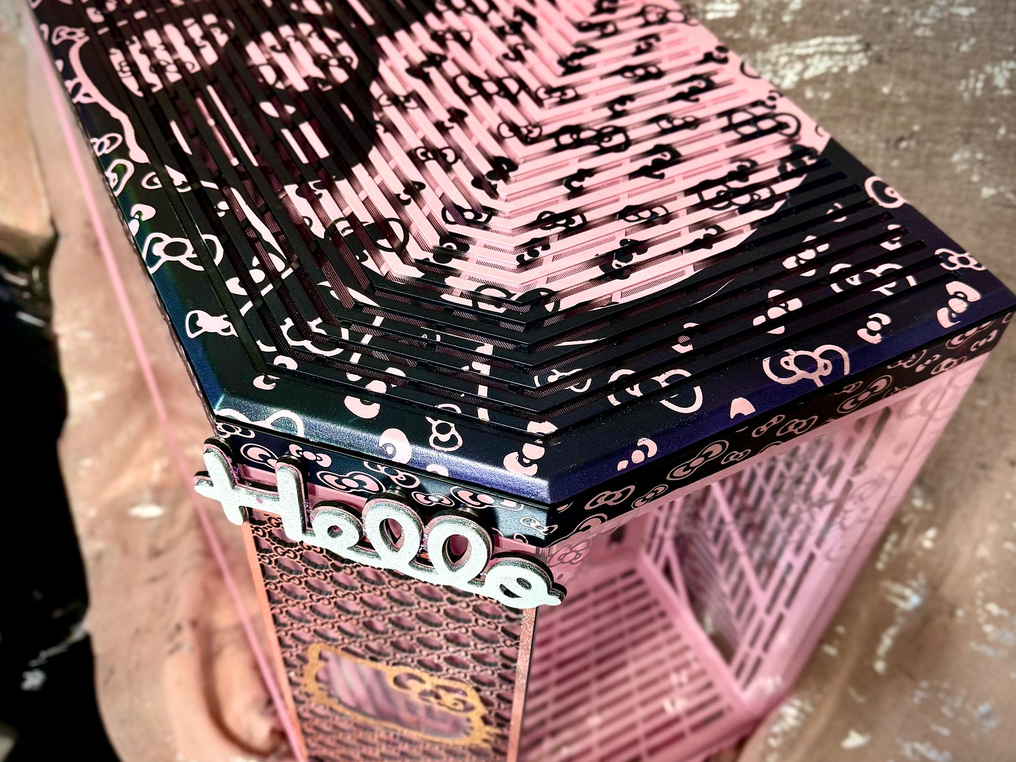Spectral Kitty Custom PC Case - Hyte Y70 Strawberry