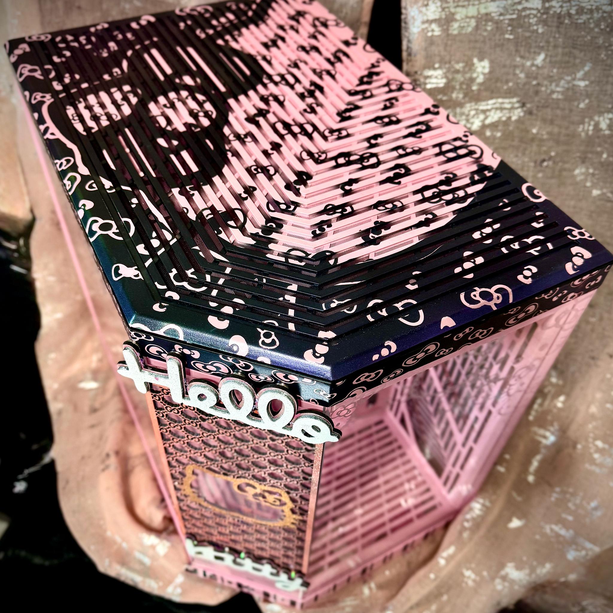Spectral Kitty Custom PC Case - Hyte Y70 Strawberry