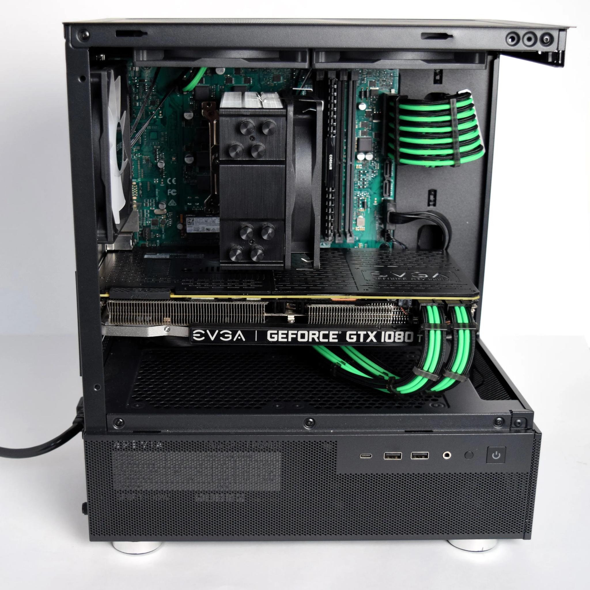 Fresh Build! Intel i7 7700 | GTX 1080ti 11GB | 16gb Ram | 512 GB Storage | Okinos 3 Fish Tank Case