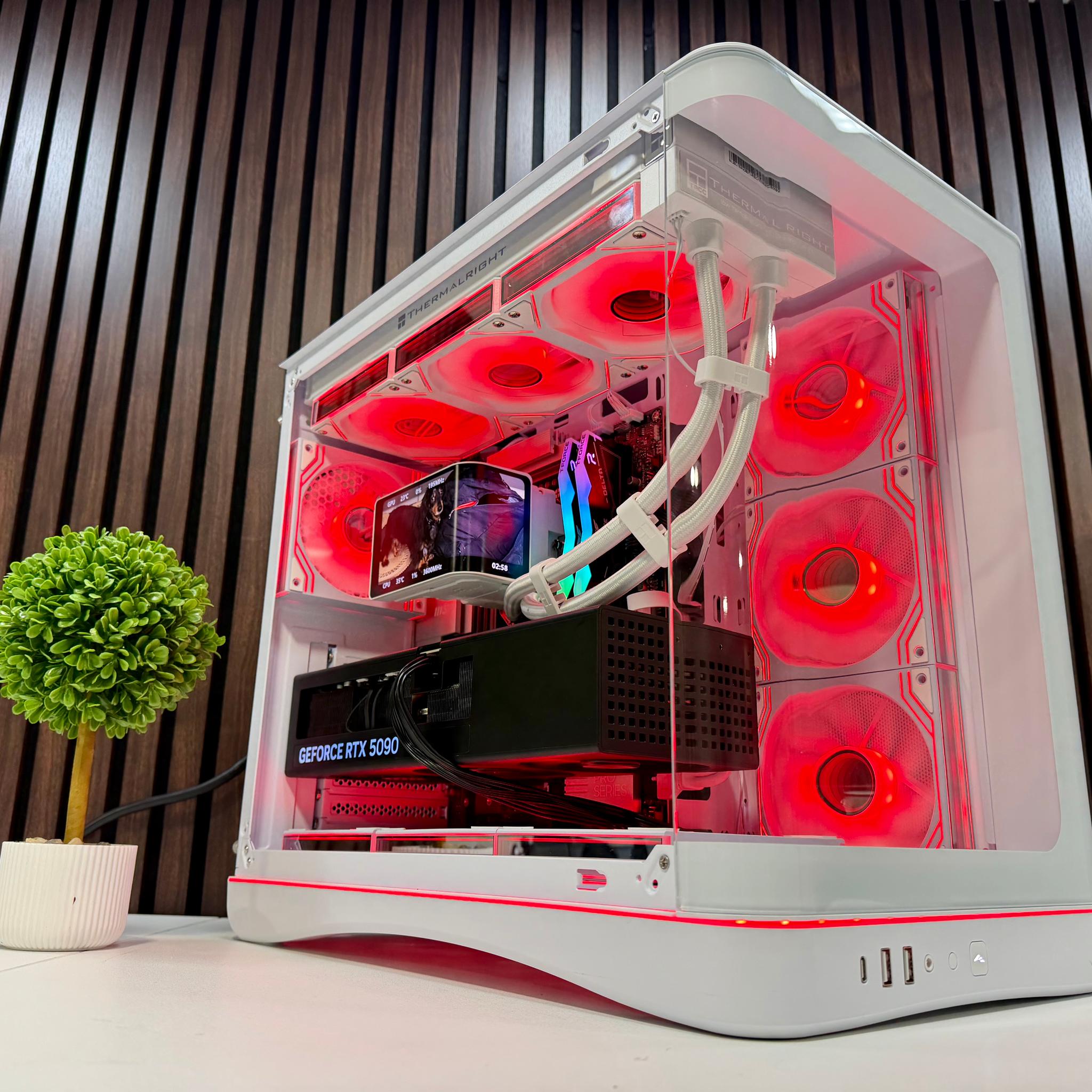 RTX 5090 | Ryzen 9950X3D | 64GB DDR5 | 2TB Gen 5 M.2 | 1200 Watt Tier A PSU | LCD AIO