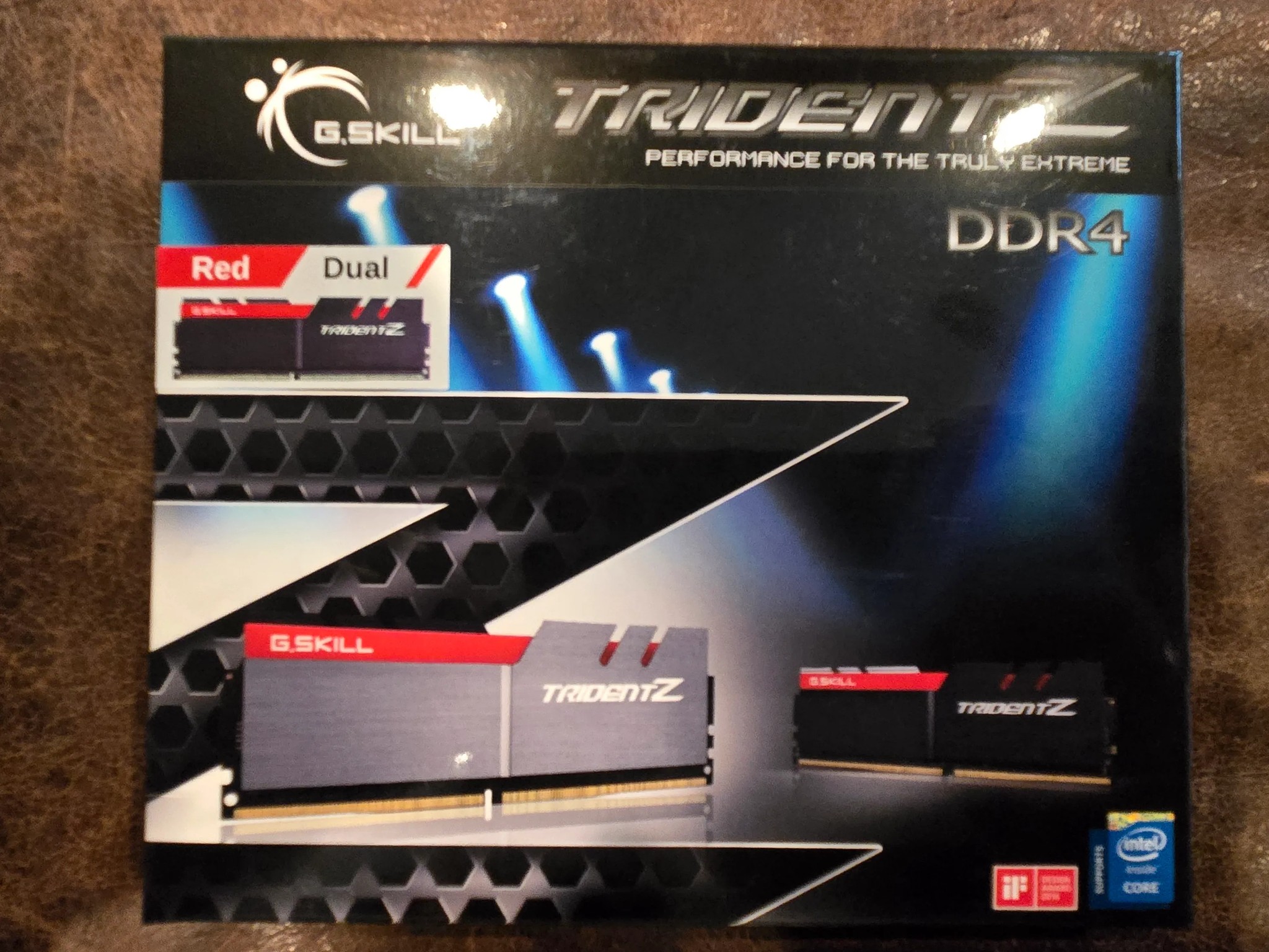 Trident Z DDR4-3400 CL16-18-18-38 1.35V 16GB (2x8GB) F4-3400C16D-16GTZ