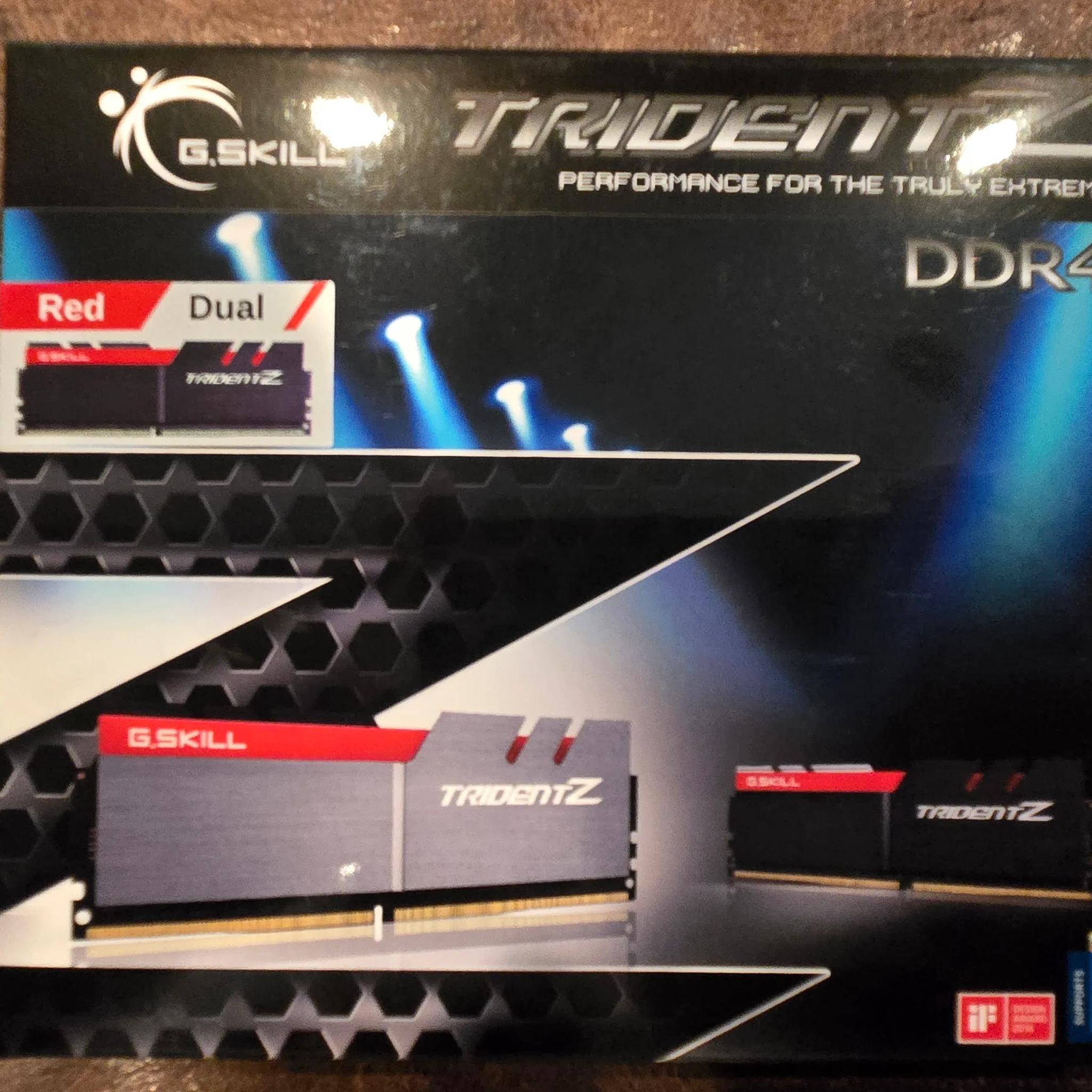 Trident Z DDR4-3400 CL16-18-18-38 1.35V 16GB (2x8GB) F4-3400C16D-16GTZ