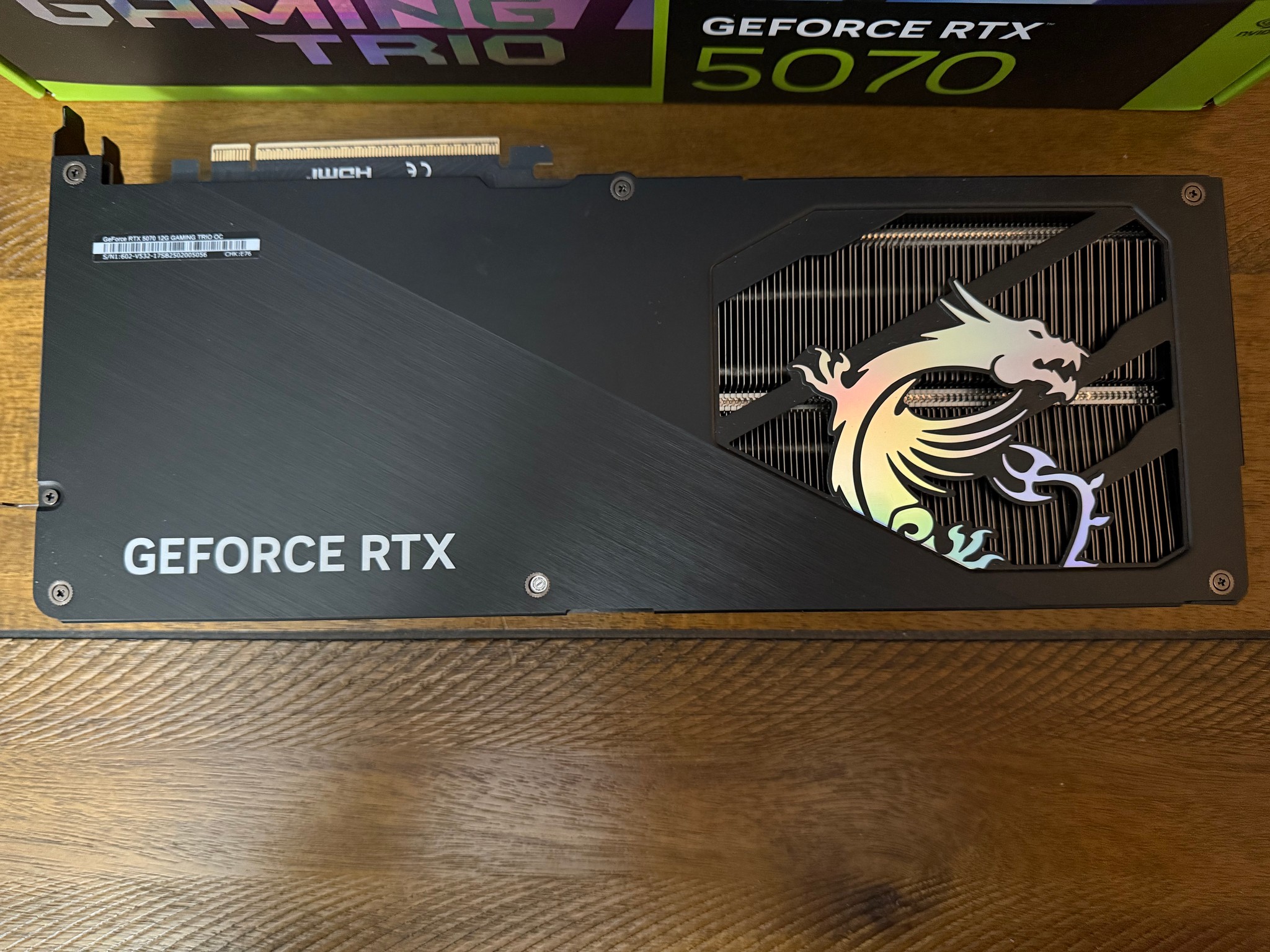 MSI GeForce RTX 5070 12G GAMING TRIO OC
