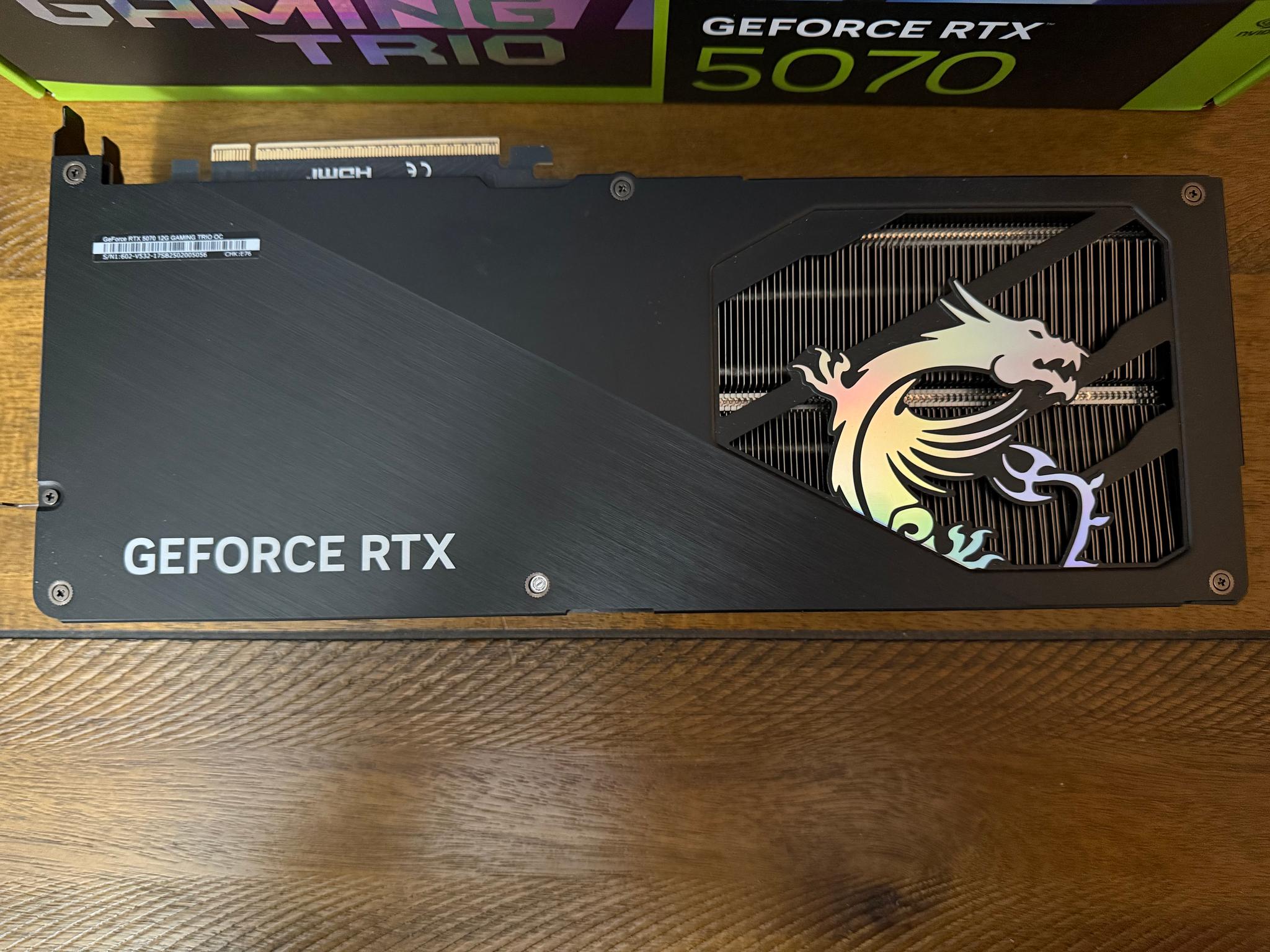 MSI GeForce RTX 5070 12G GAMING TRIO OC