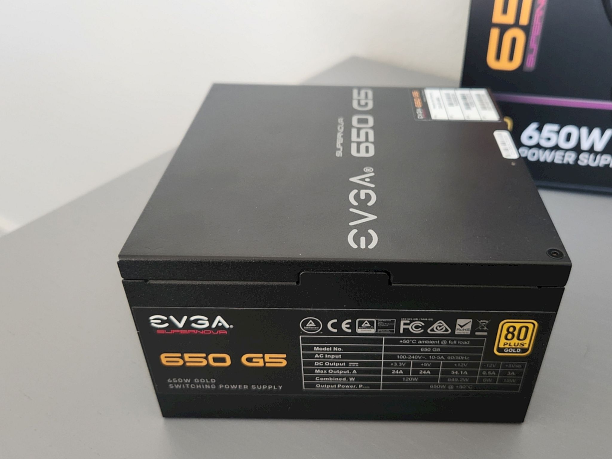 EVGA SuperNova 650 G5 80 Plus Gold 650W Fully modular PSU