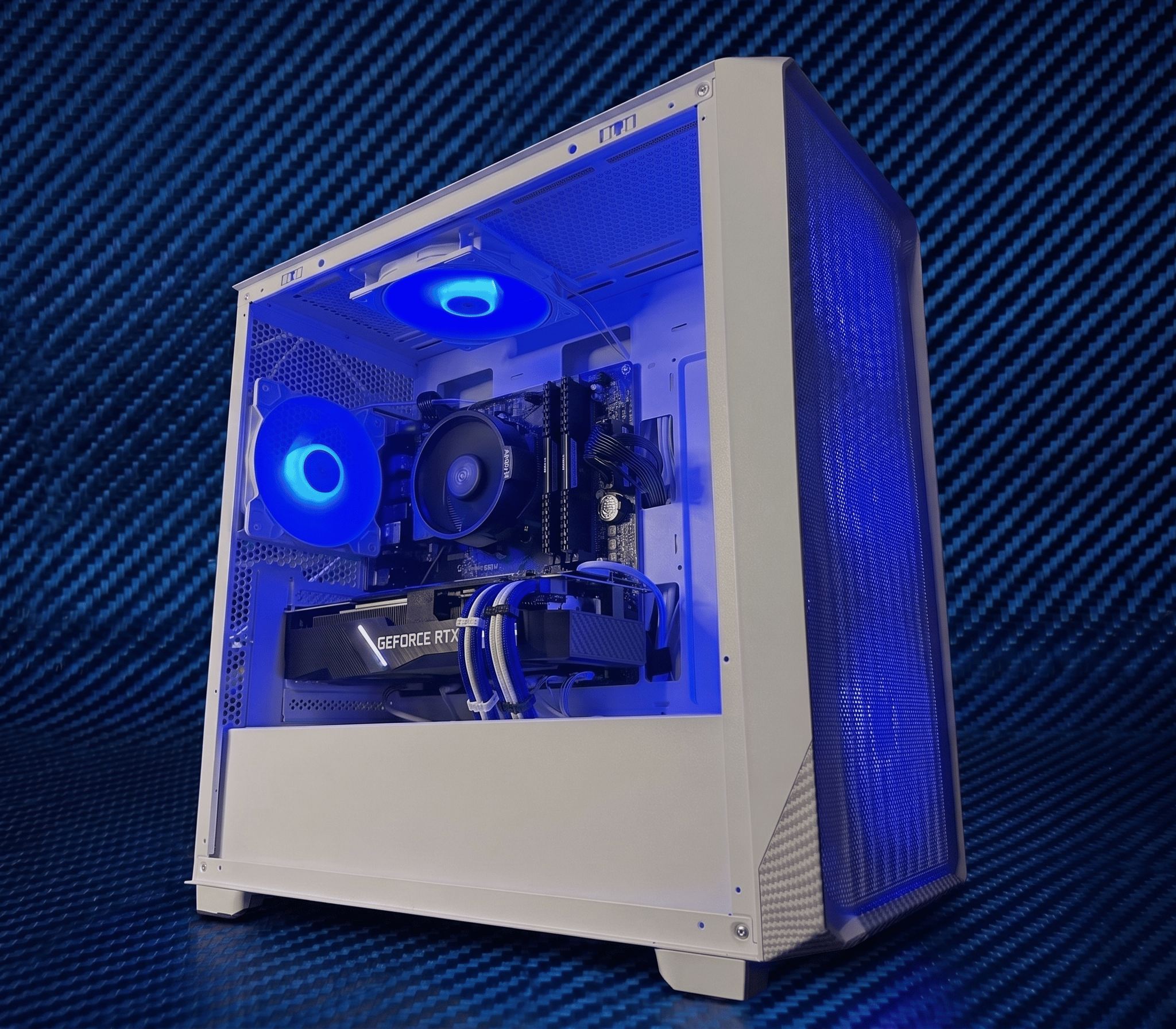 🔵⚡ BLUE FIBER ⚡🔵 Ryzen 5 5500| RTX 2080 Super | 16 GB DDR4| 1 TB SSD| 650W PSU