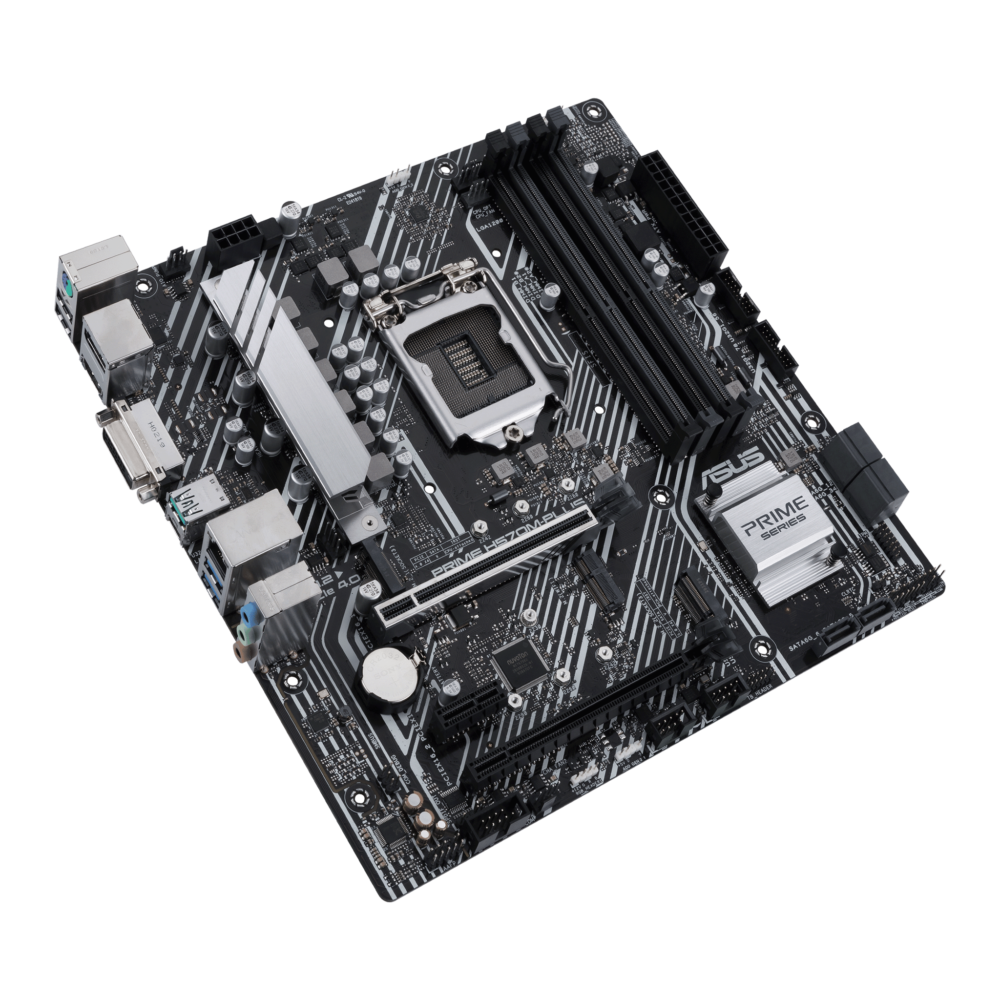 ASUS PRIME H570M-PLUS Intel H570 LGA 1200 microATX DDR4 Desktop Motherboard