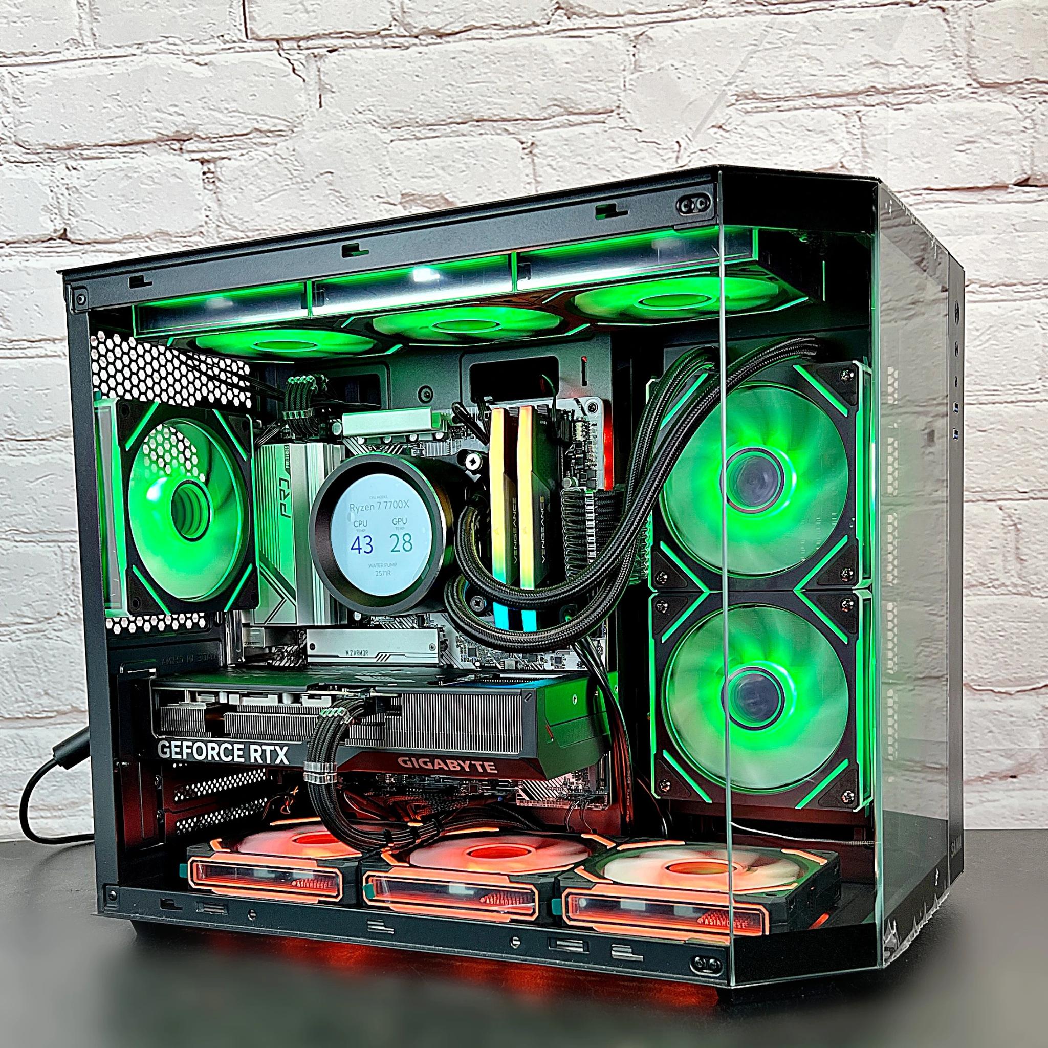 Ryzen 7 7700X RTX 4070 32GB DDR5 2TB M.2 Win 11Pro Gaming PC