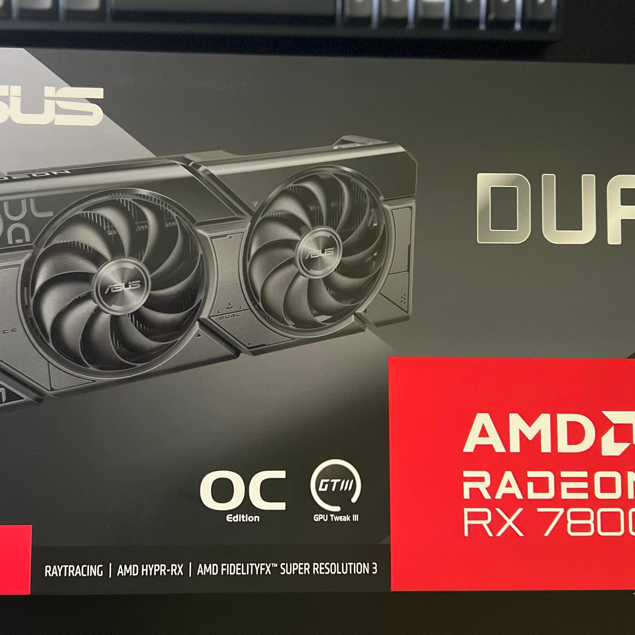 ASUS RX 7800 XT Dual Radeon OC Edition 16GB GDDR6