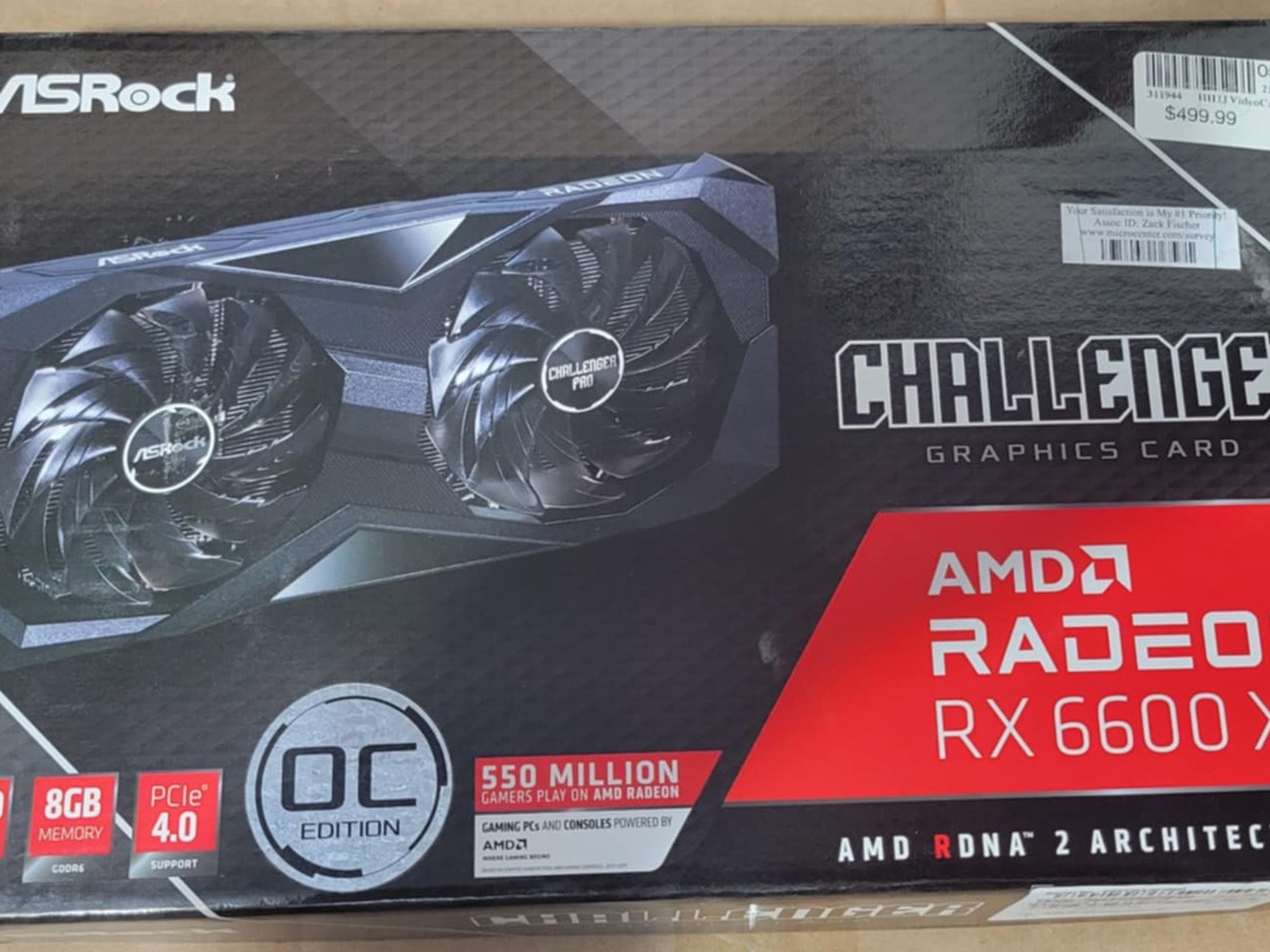 Asrock Challenger 6600XT 8GB GPU
