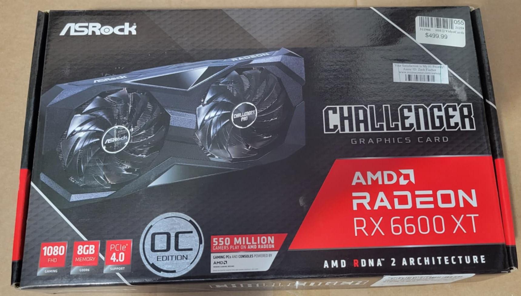 Asrock Challenger 6600XT 8GB GPU