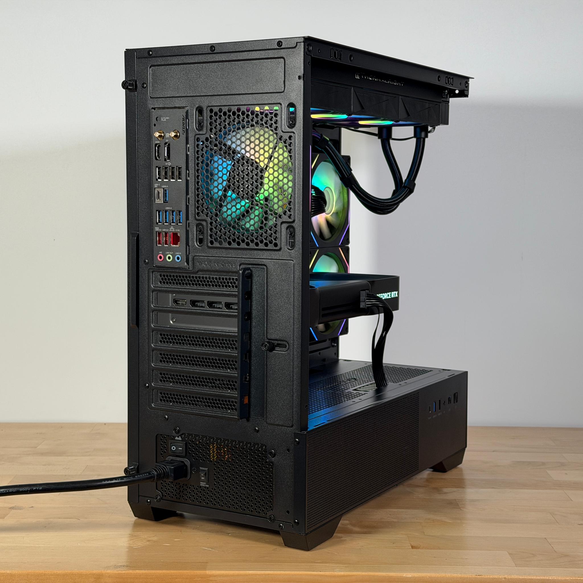 RTX 5090 Ryzen 7 9800x3d Gaming PC 4TB SSD 96GB DDR5