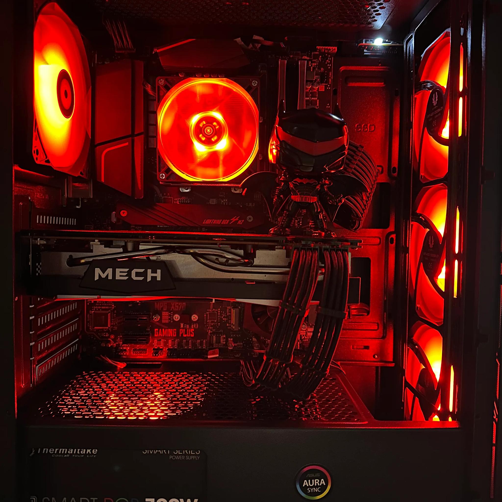 🦇🔴HellBat 🦇🔴||Gaming PC-Ryzen 5 5600 6-Core -AMD RX 6750 XT 8GB-1TB NVME SSD-16GB DDR4 RAM