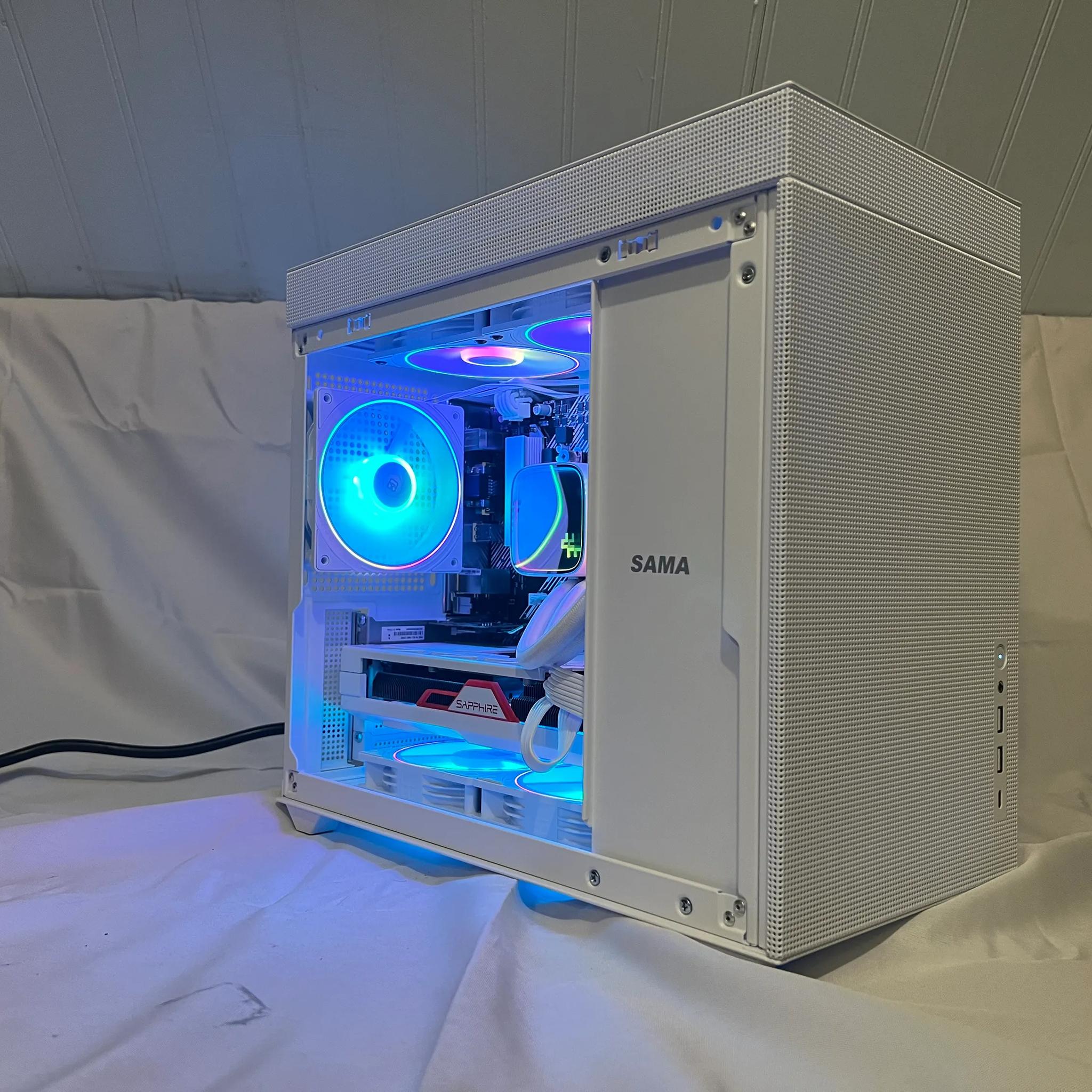 "Northern Lights" 5800x, RX 7800XT, 2tb, white gaming pc with 32gb ram and WI-FI