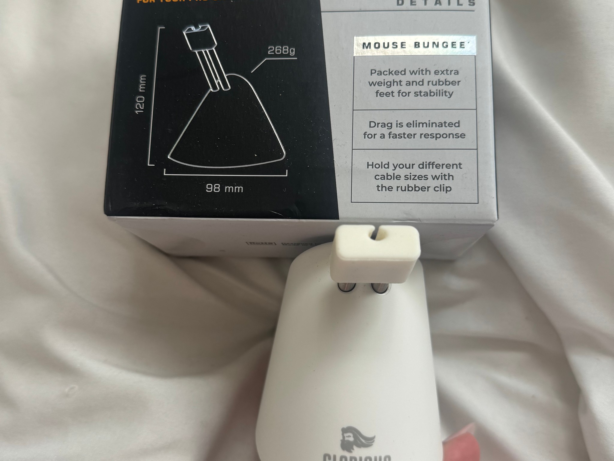 Rare Glorious Mouse Bungee - White