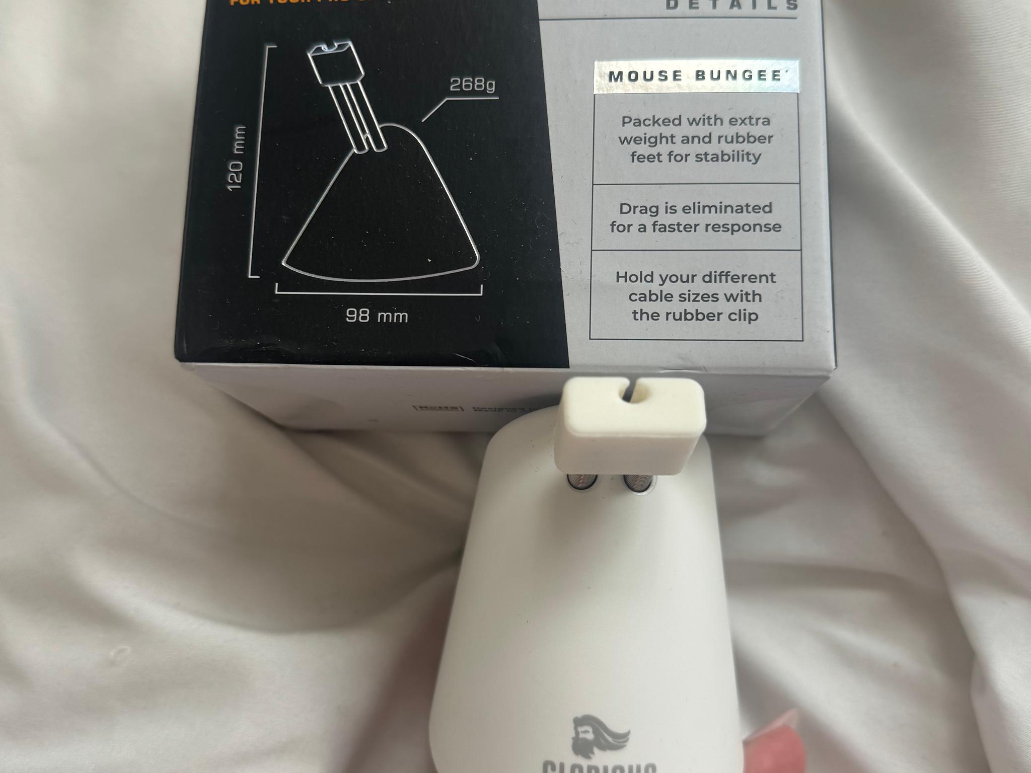 Rare Glorious Mouse Bungee - White