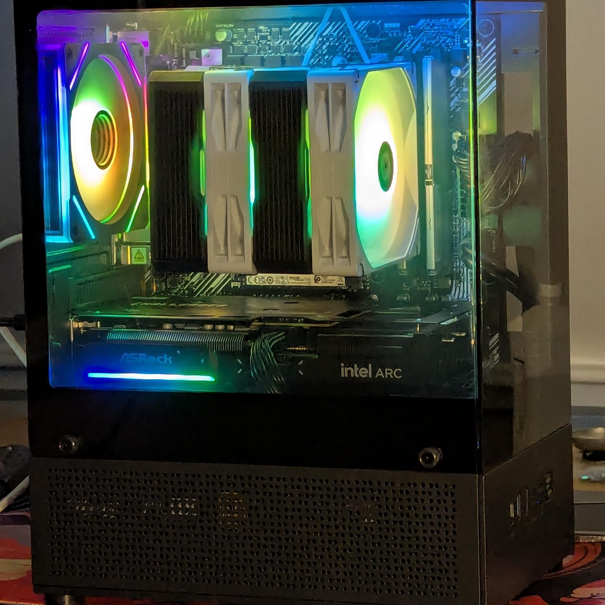 Gaming PC|AMD Ryzen 7 3700X|INTEL ARC B570 10GB|1 TB NVME SSD|32 GB DDR4 3200|Windows 11 Home Active
