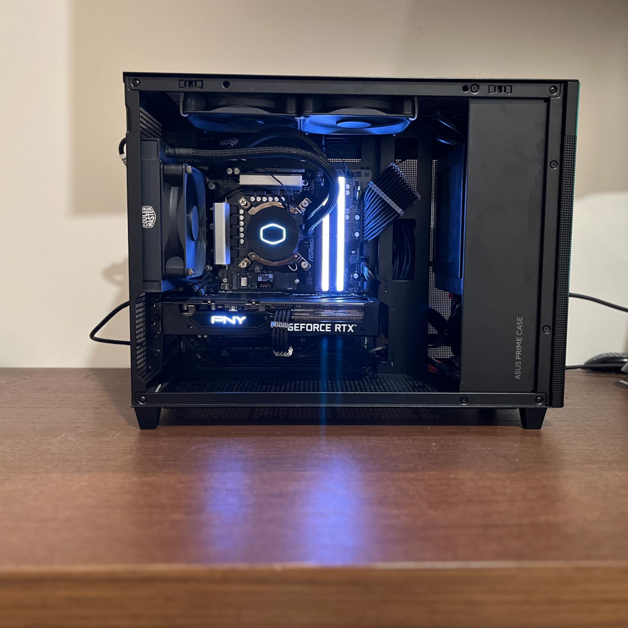 Intel i7 13700F | RTX 3060 Ti | Midnight Moon ⚫️🌙 Gaming PC