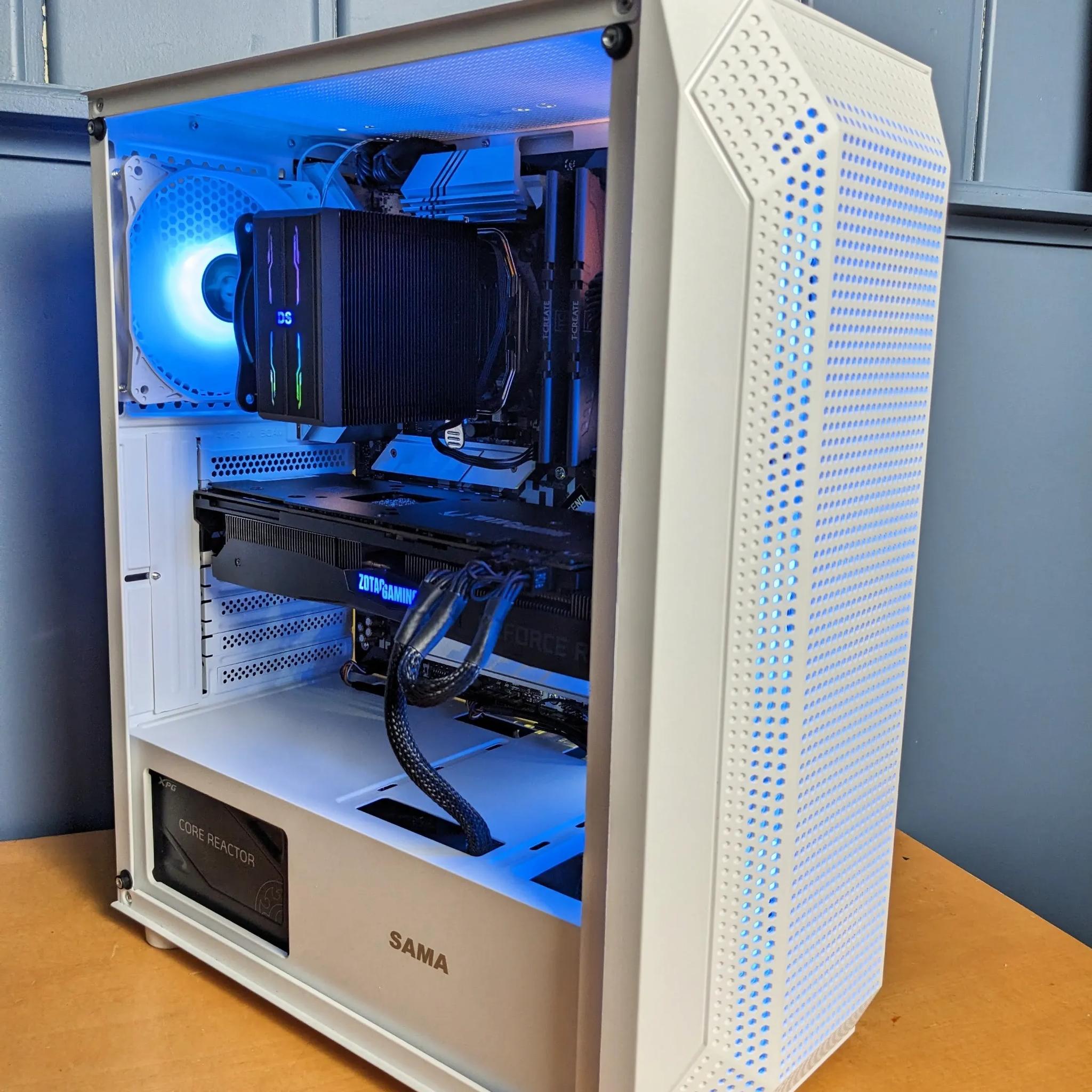 ⚡White Lightning⚡ i5-10400f, RTX 2070, 16GB DDR4 RAM, 1TB SSD M.2, White Case, RGB, Windows 11 Pro
