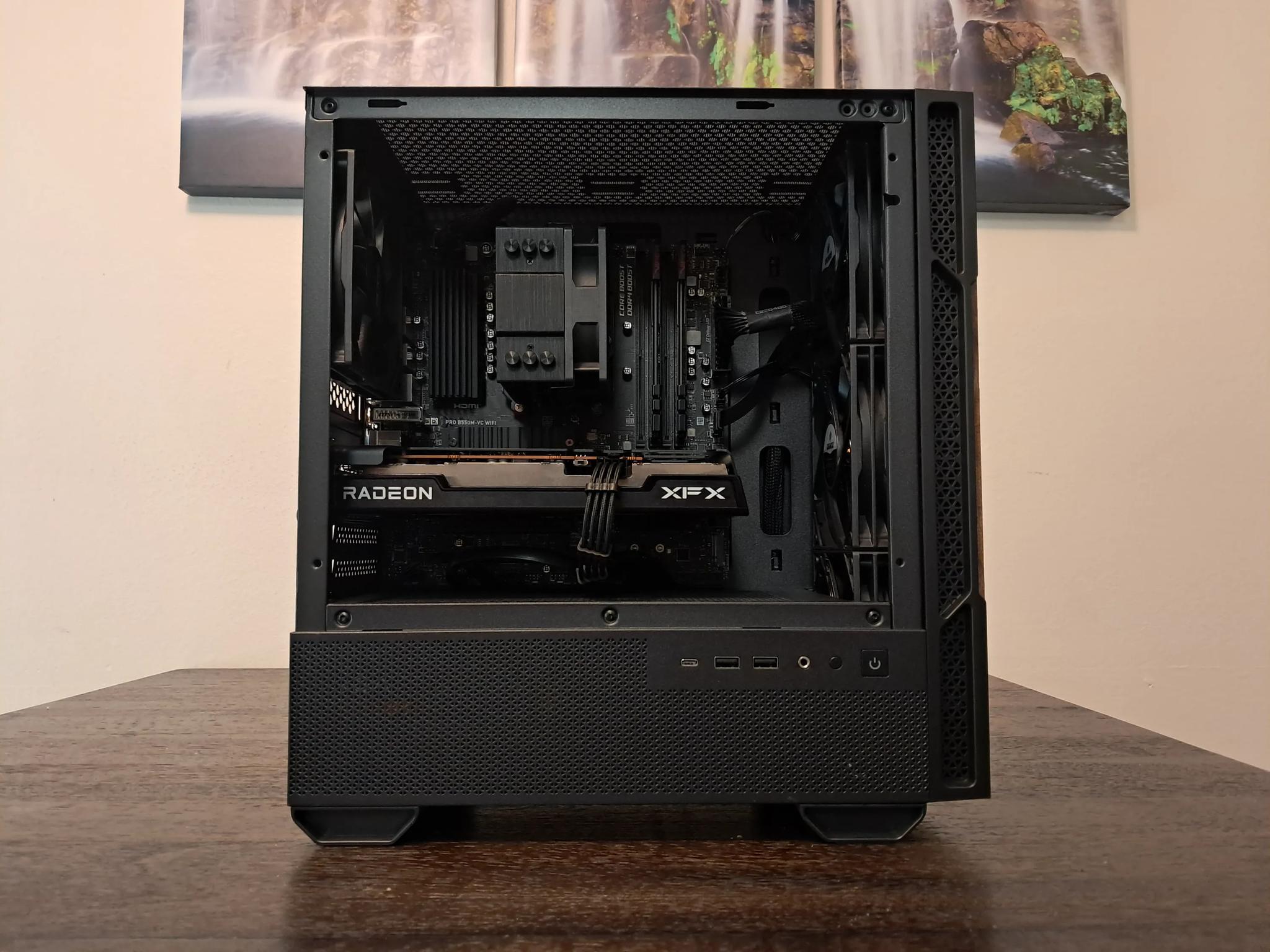 🪵Sleek Woodgrain AMD Gamer!🪵Ryzen 5 3500X | Radeon RX 6600 | 1TB SSD | 16GB DDR4-3200