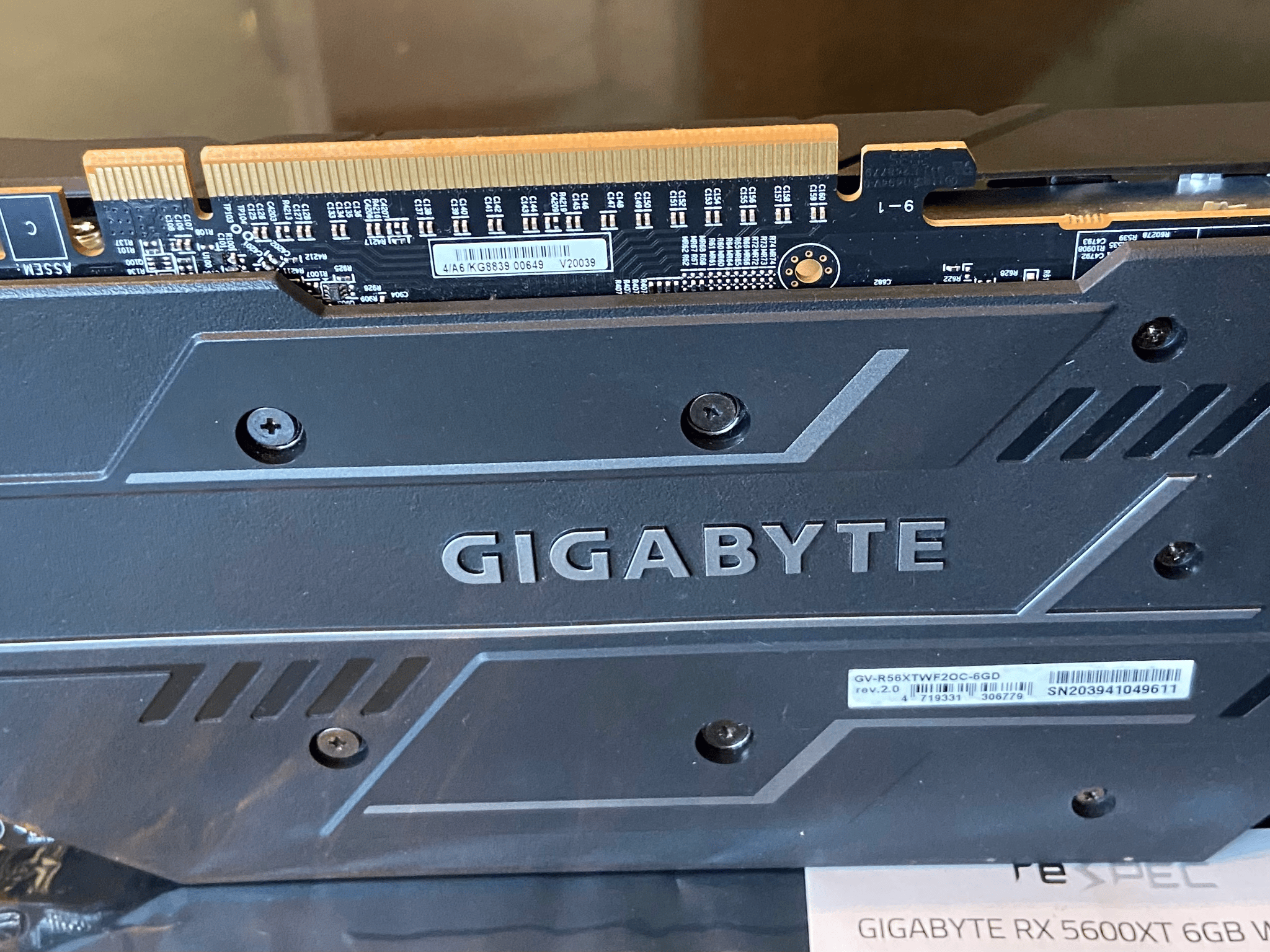 Gigabyte Windforce OC RX 5600xt 6GB GPU