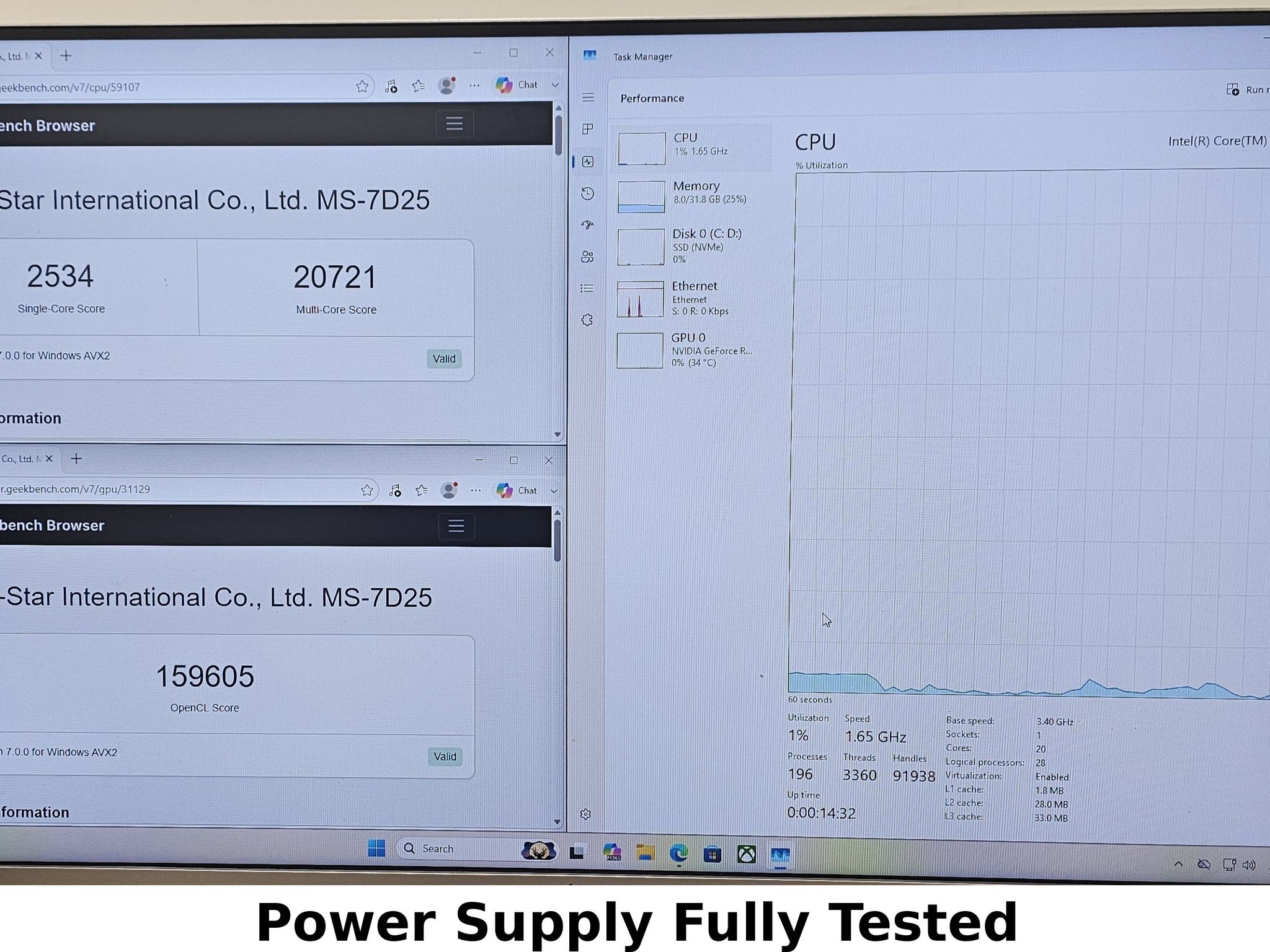750 Watt PSU PowerSpec PSX 750GSM Power Supply