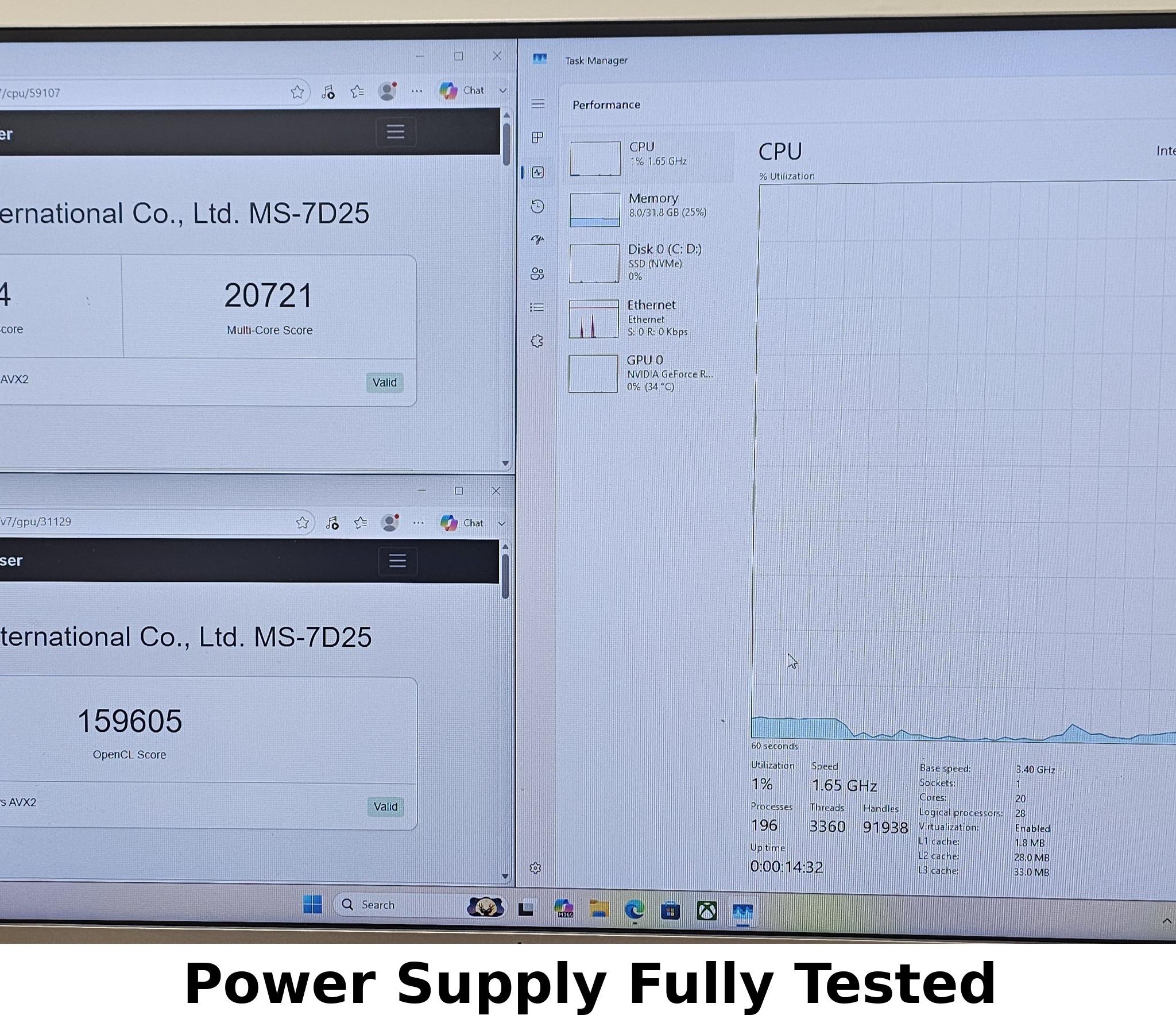 750 Watt PSU PowerSpec PSX 750GSM Power Supply